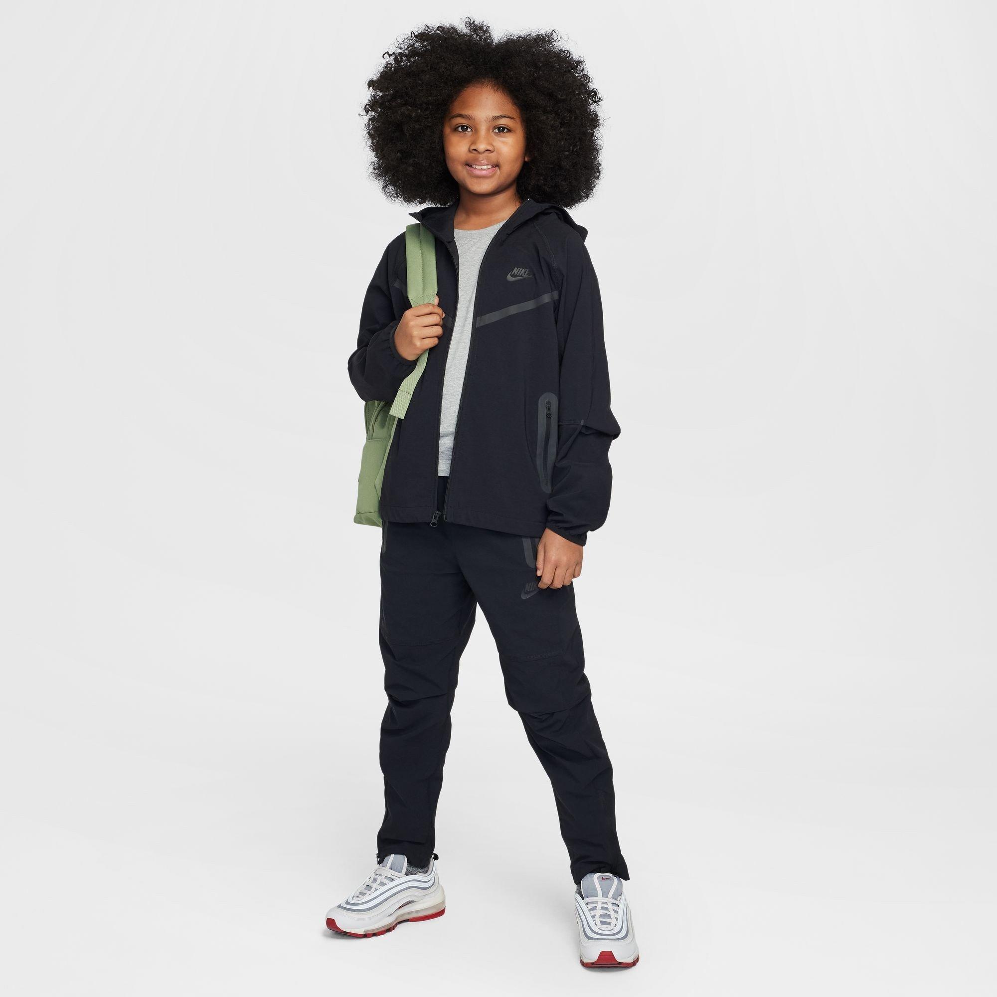 Black - Nike - Nike Wvn Zip Hood Jn00 - 7