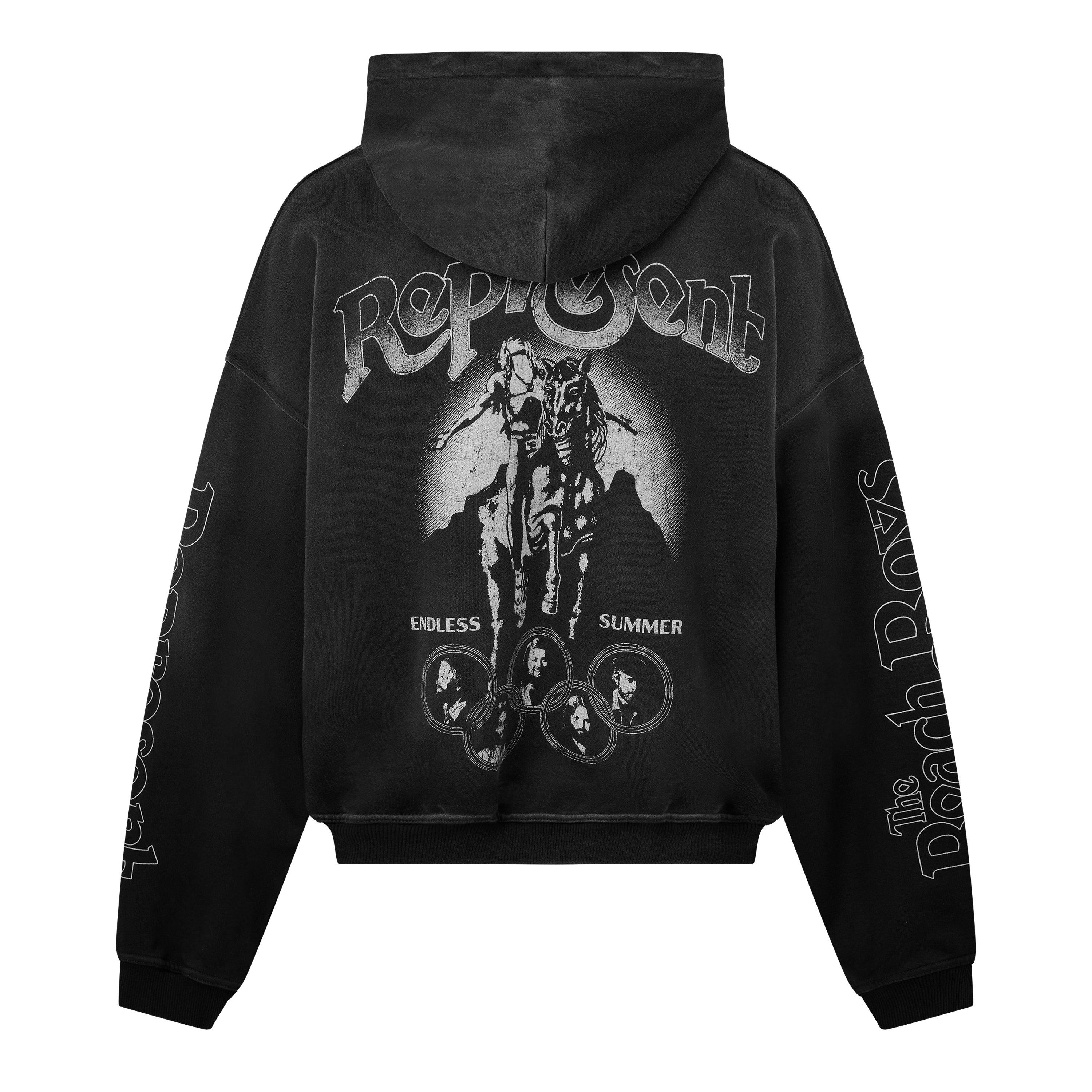 Stained Black - Represent - Men's Beach Boys Zip Hoodie - 2
