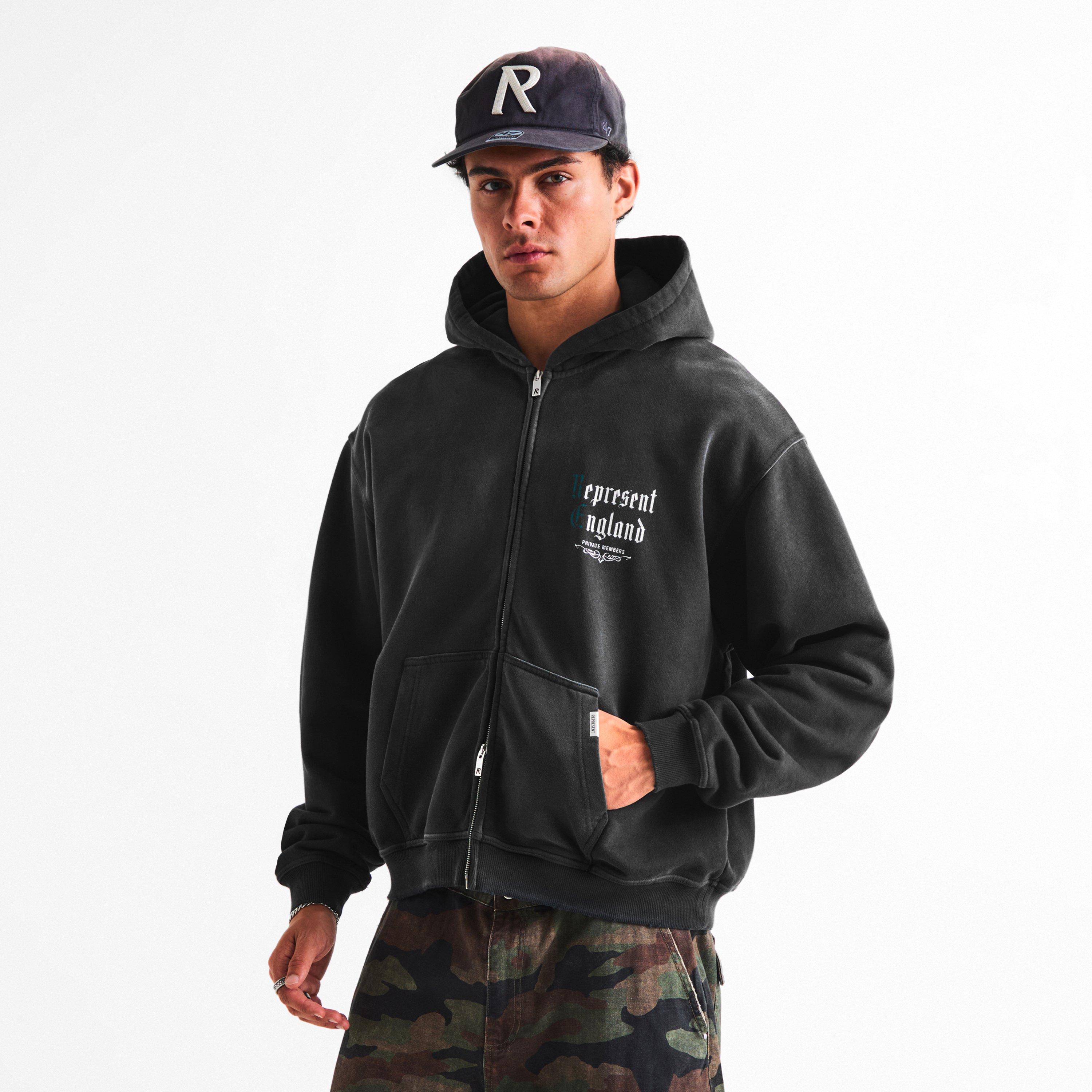 Stained Black - Represent - Men's Private Memory Overhead Hoodie - 3