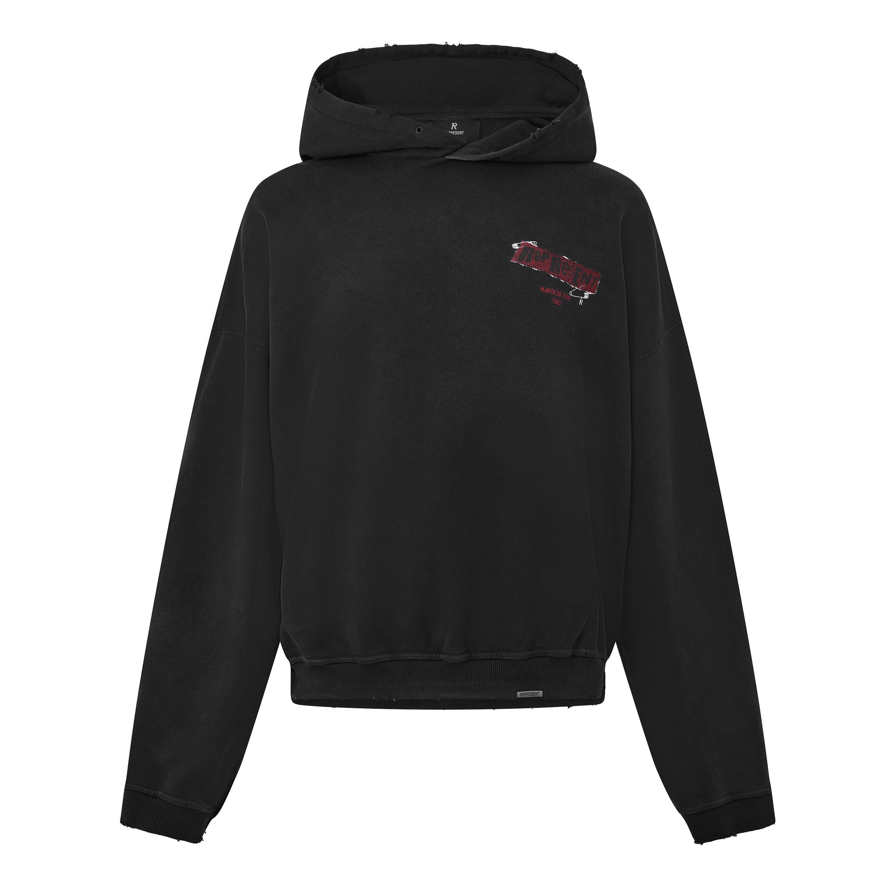 Vintage Black - Represent - Men's Ransom Over the Head Cotton Oversized-Fit Hoodie - 1