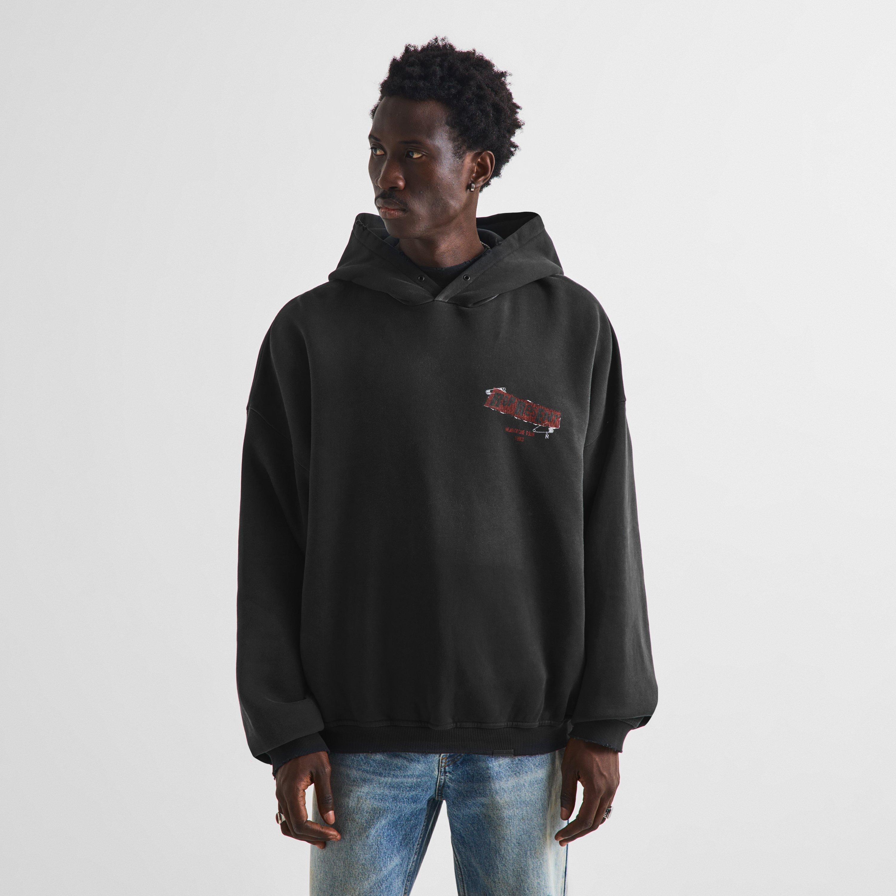 Vintage Black - Represent - Men's Ransom Over the Head Cotton Oversized-Fit Hoodie - 3