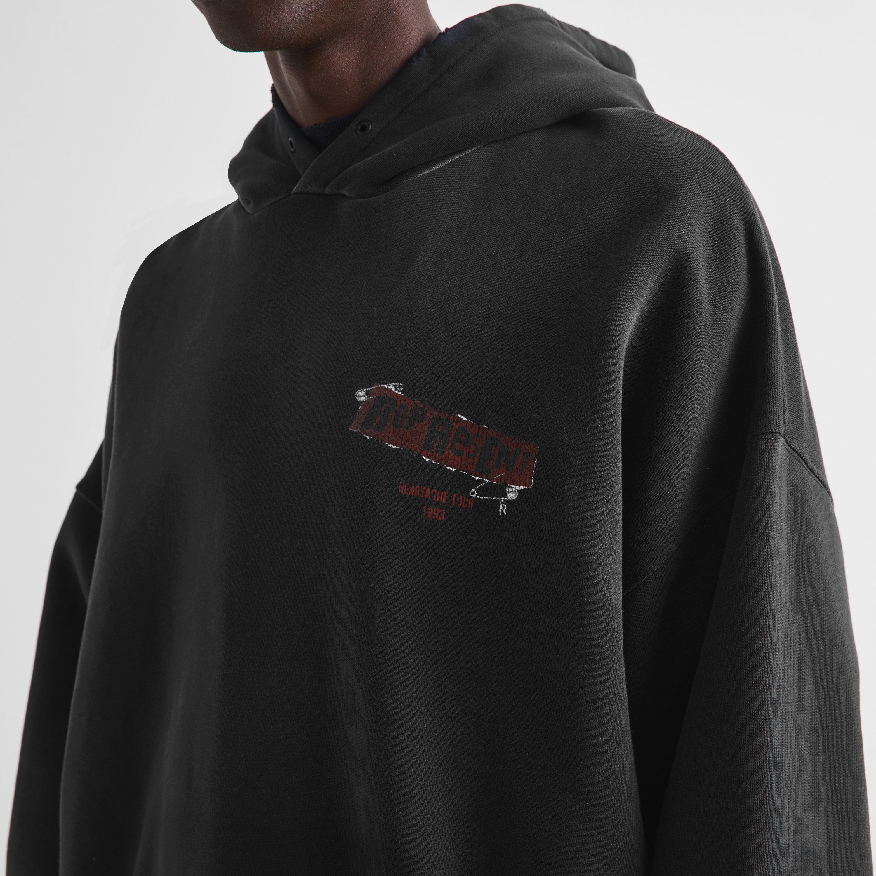 Vintage Black - Represent - Men's Ransom Over the Head Cotton Oversized-Fit Hoodie - 5