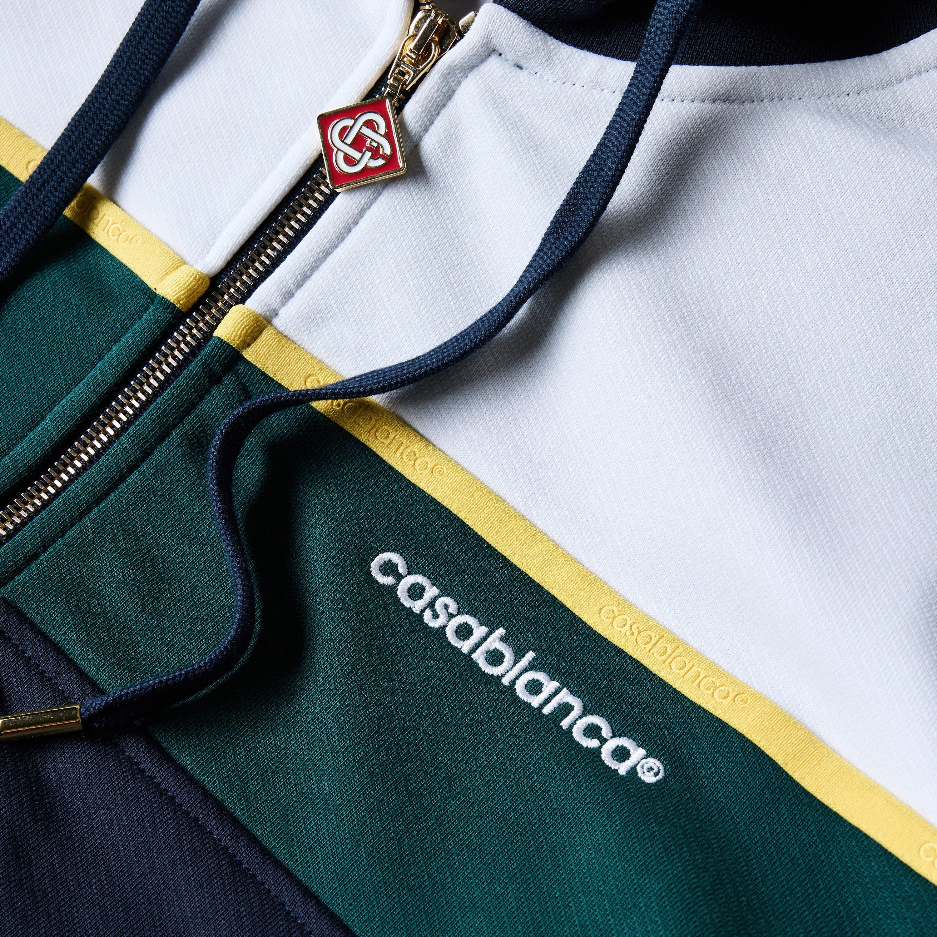 Navy/Green - Casablanca - Casa Panelled Zip Hd Sn64 - 3