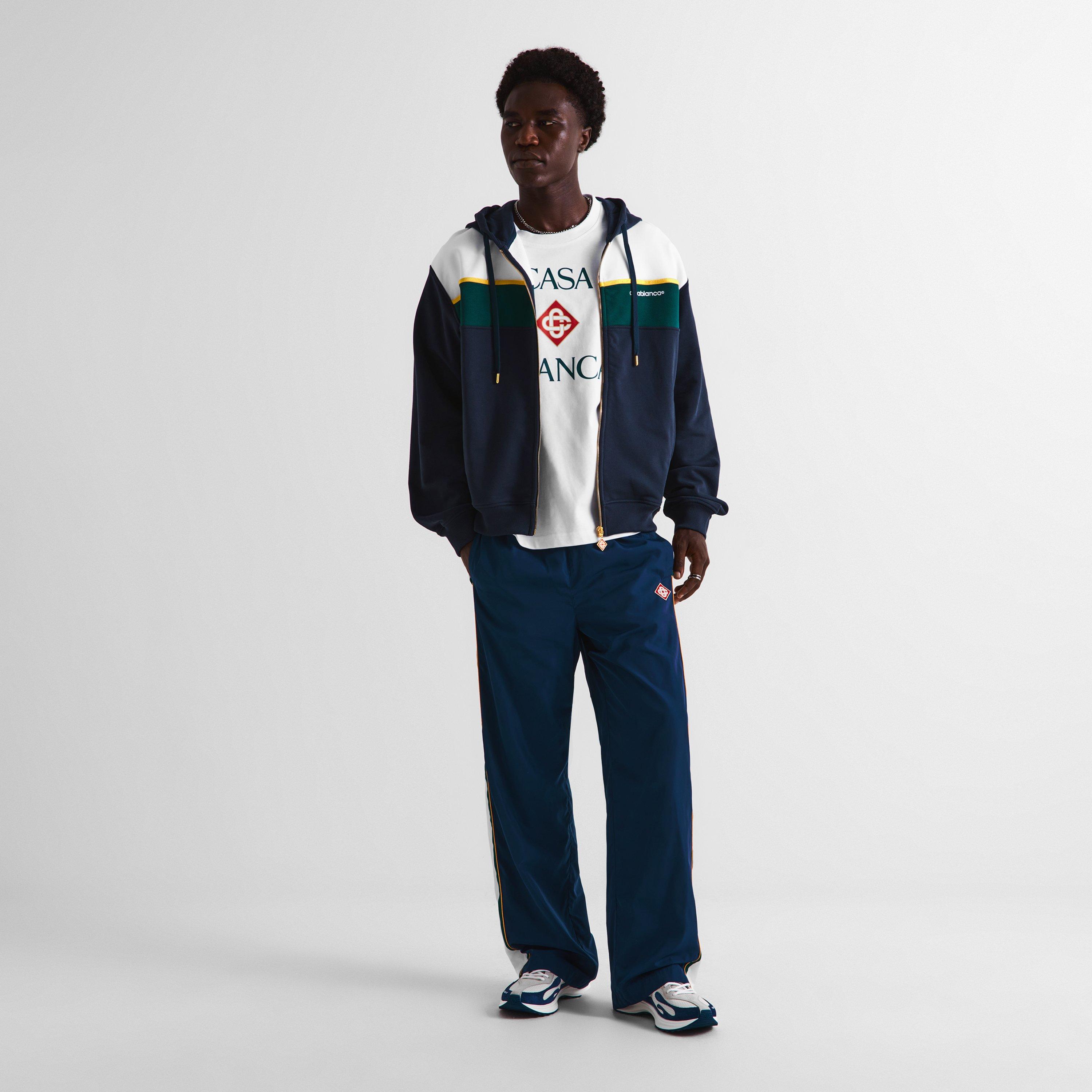 Navy/Green - Casablanca - Casa Panelled Zip Hd Sn64 - 6