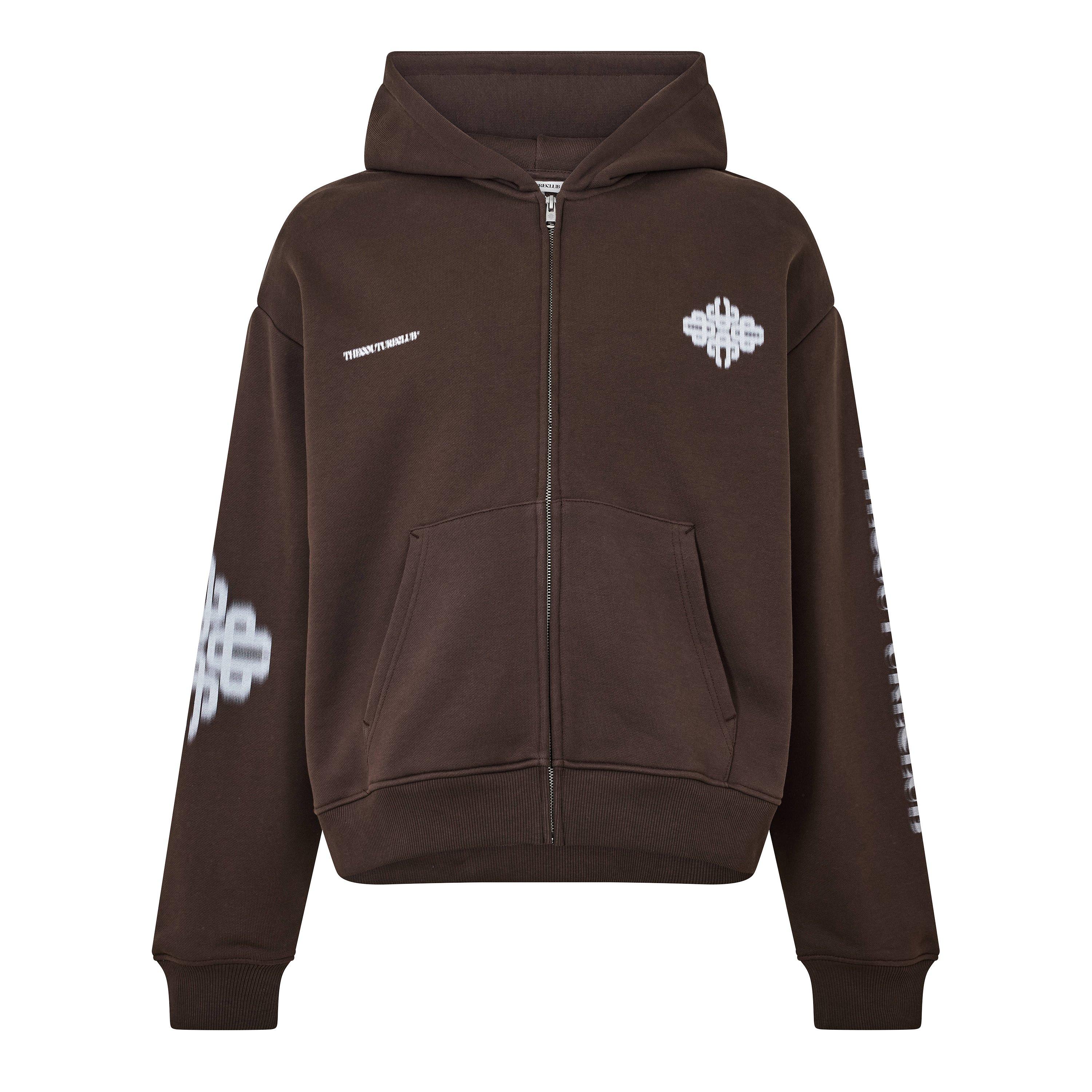 Men's Blurred Zip Hoodie