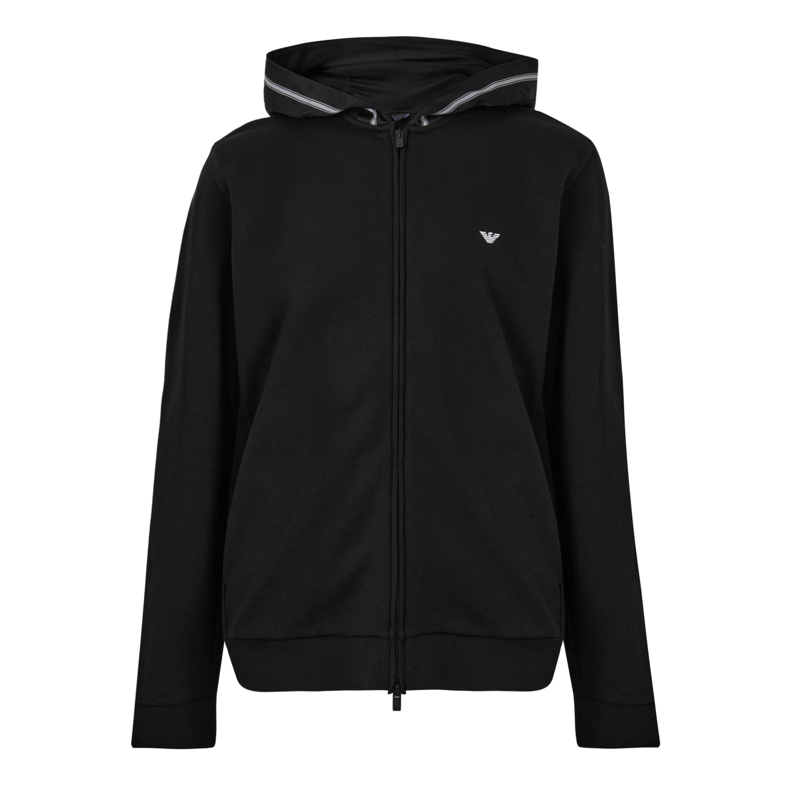 Black - Emporio Armani - Emporio Zip Hoody Sn64 - 1