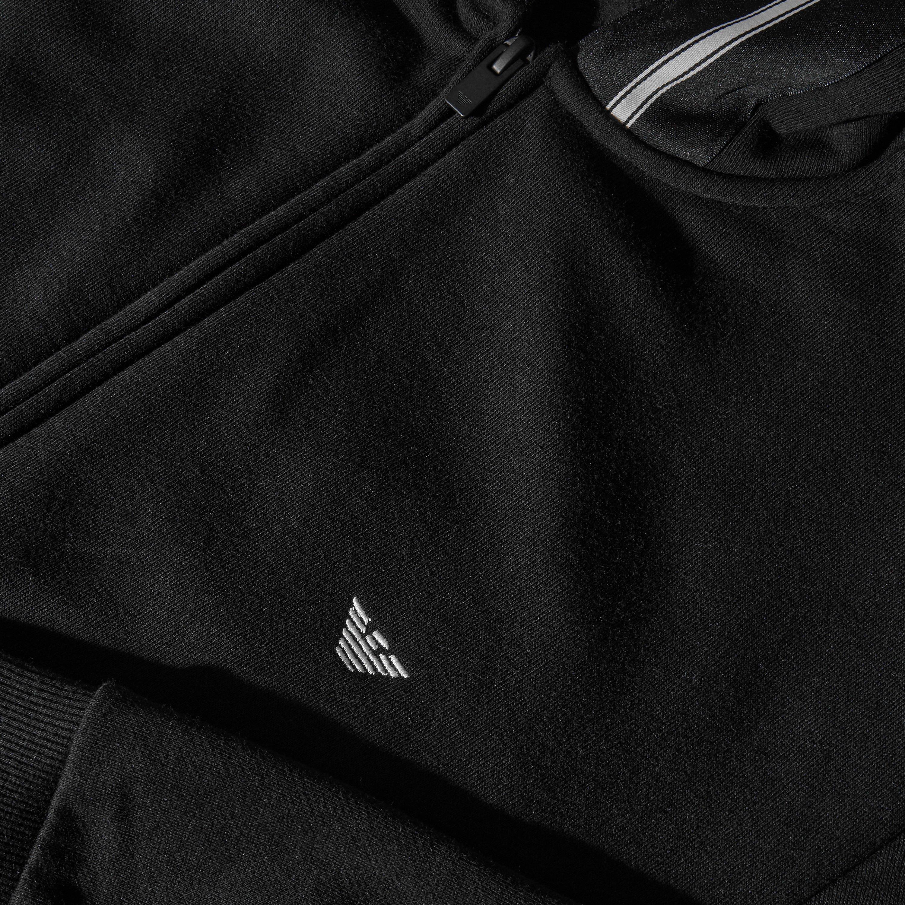 Black - Emporio Armani - Emporio Zip Hoody Sn64 - 3