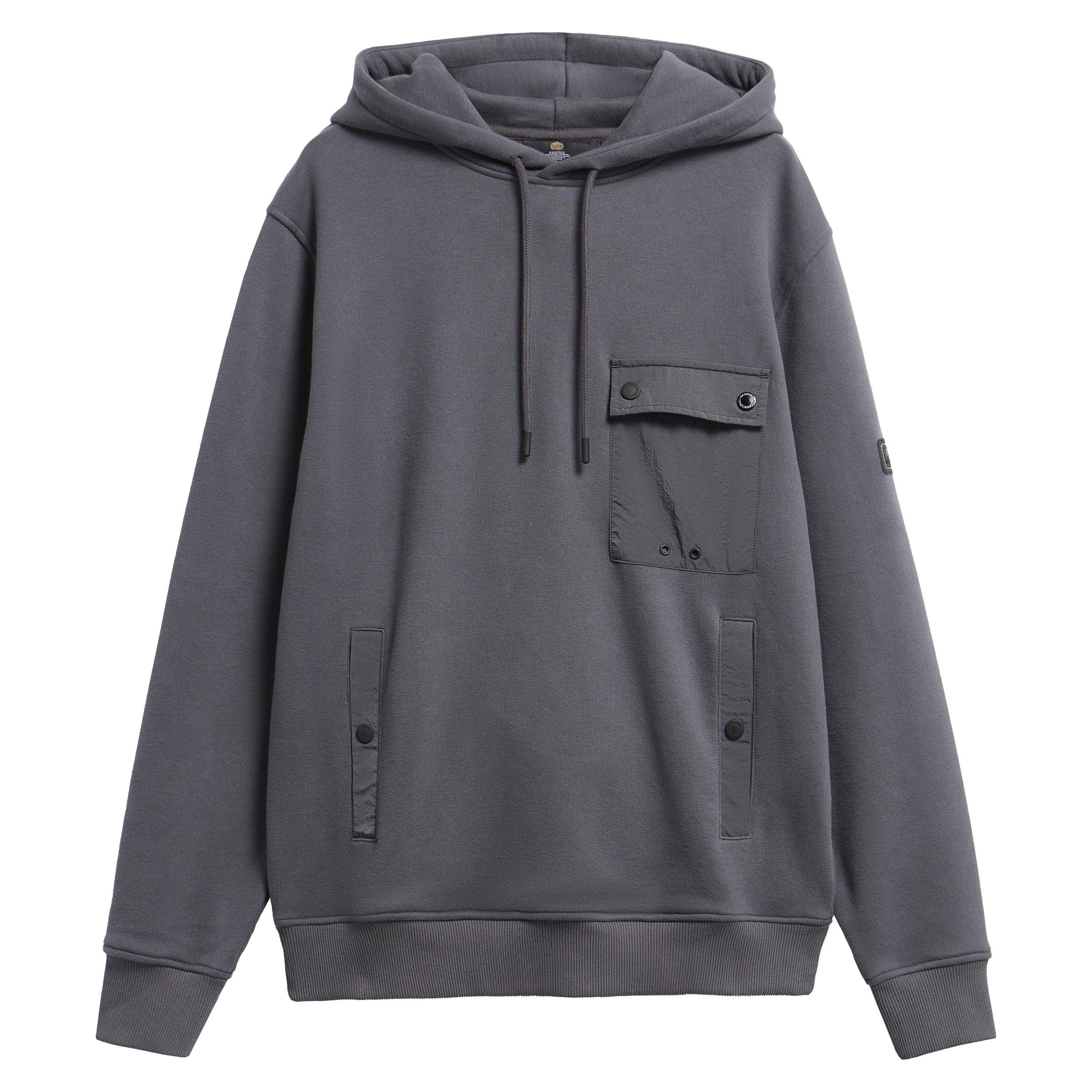 Asphalt GY75 - Barbour International - B.Int Inline Hoodie Sn64 - 8