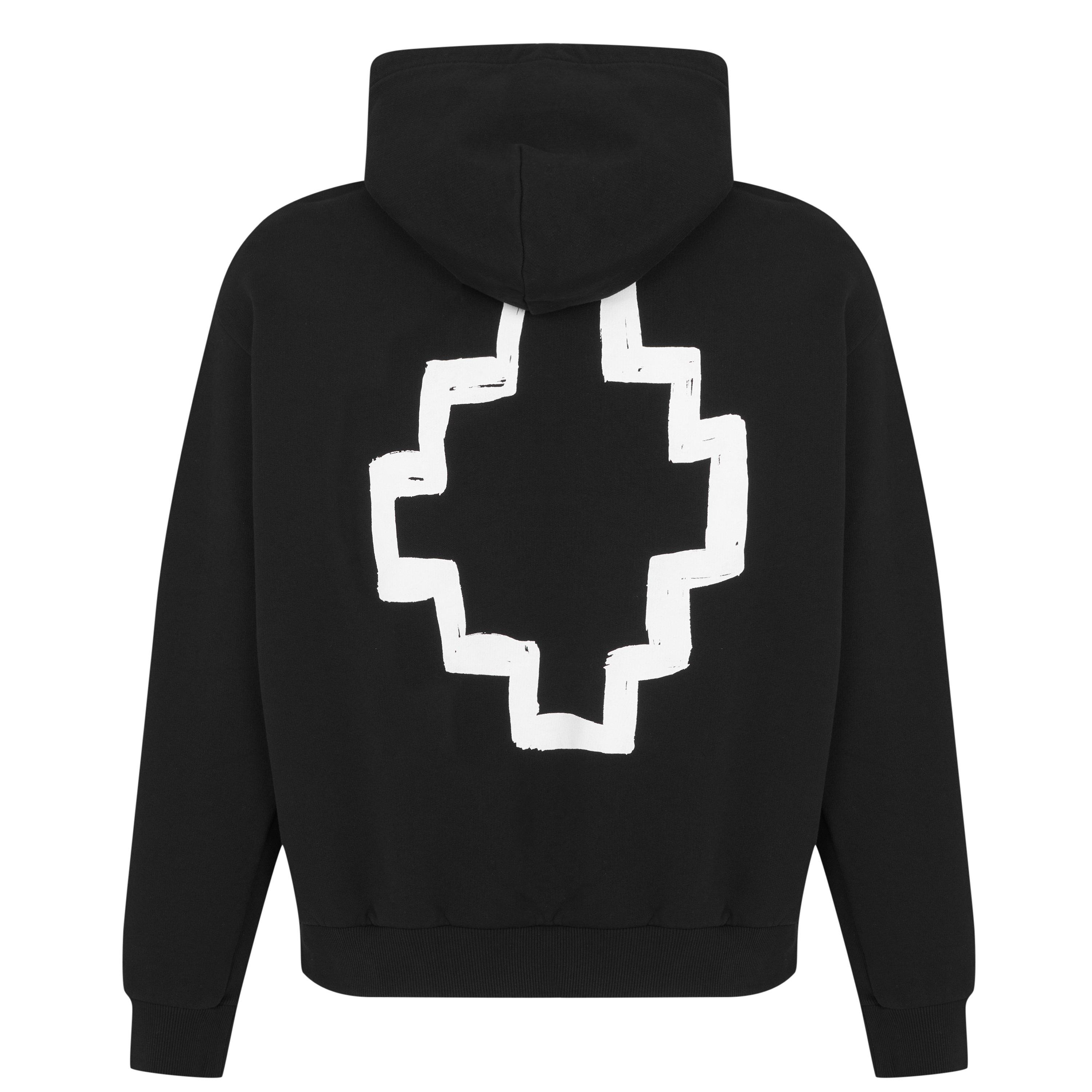 パーカー・フーディ MARCELO BURLON Men Sweater CMBB040C99FLE001 1001 BLACK WHITE Marcelo Burlon County Of Milan Otromundo cotton sweatshirt