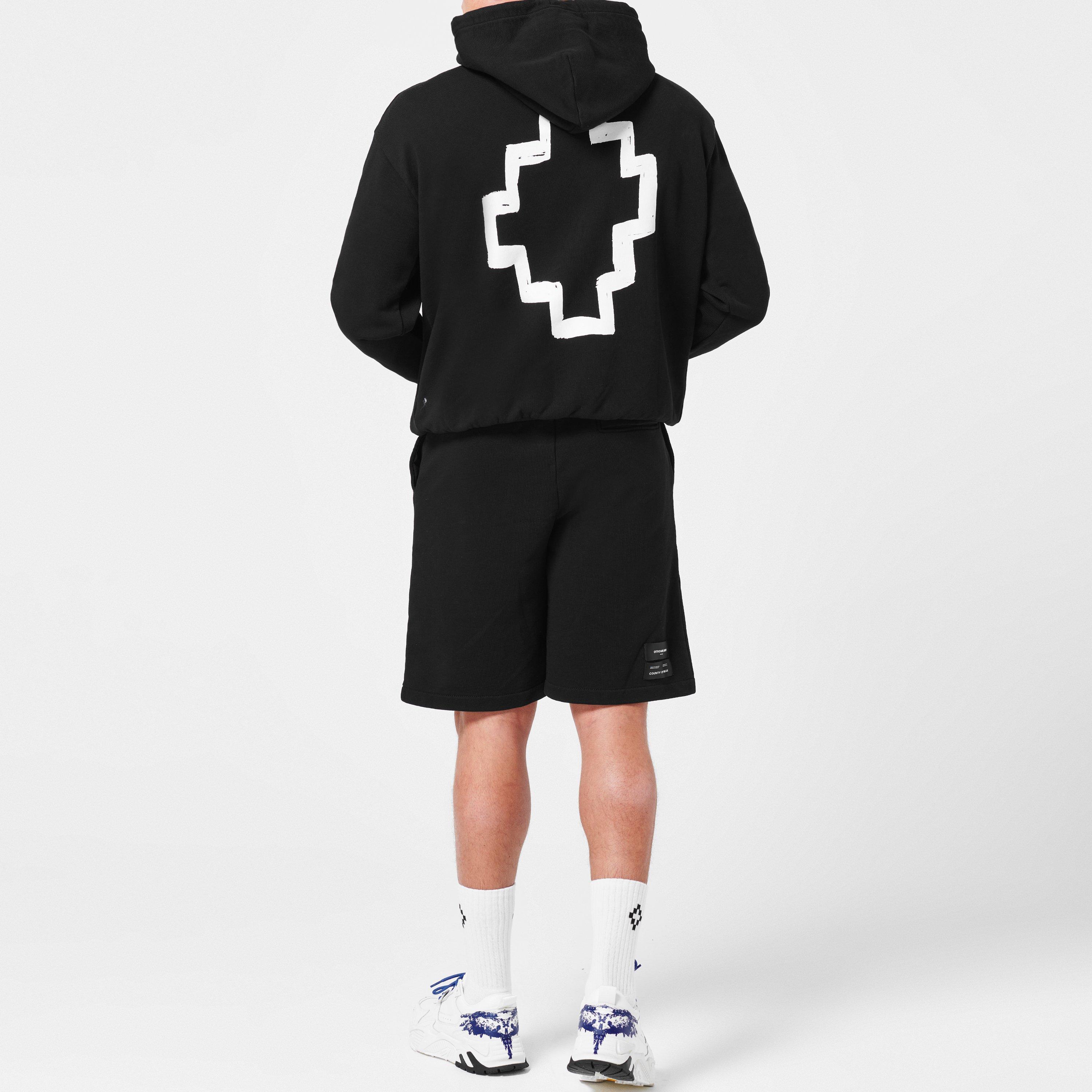 Black/Wht 1001 - Marcelo Burlon - Tempera Cross Over Hoodie - 4