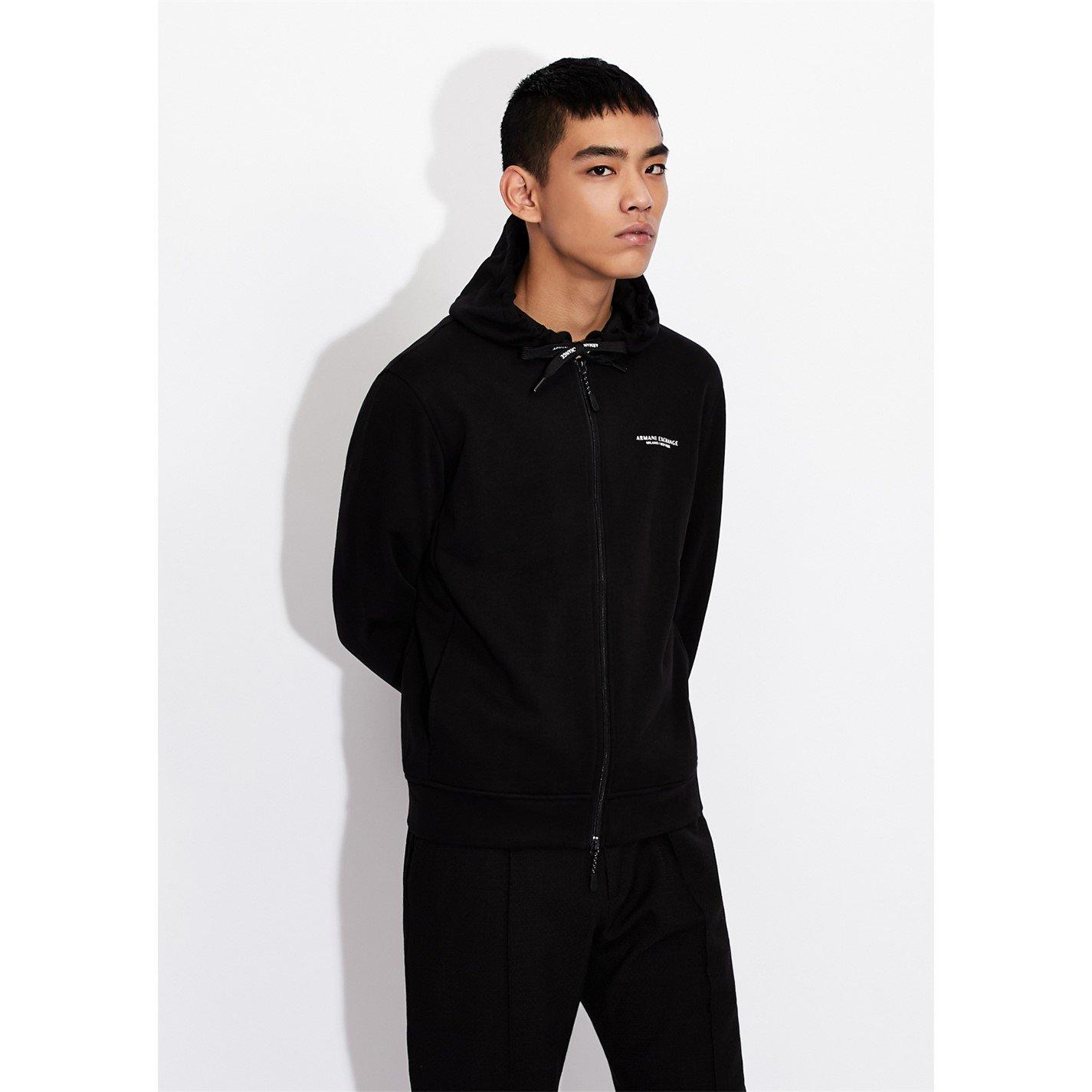Armani Exchange Men's Black 1200 Felpa Hoodie - S