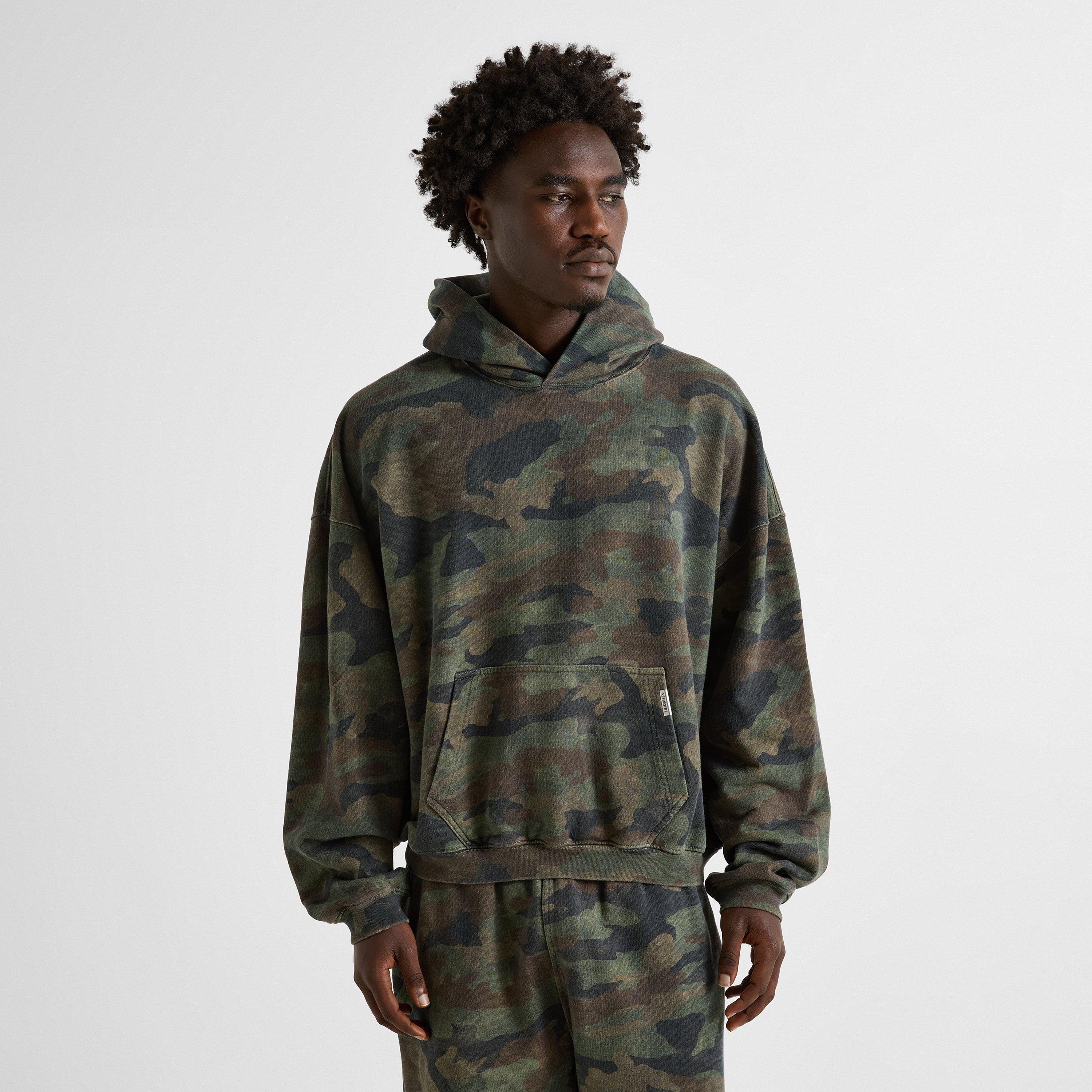 Flame Camo - Represent - Men's Initial Oversized Over the Head Cotton Camo Hoodie - 3