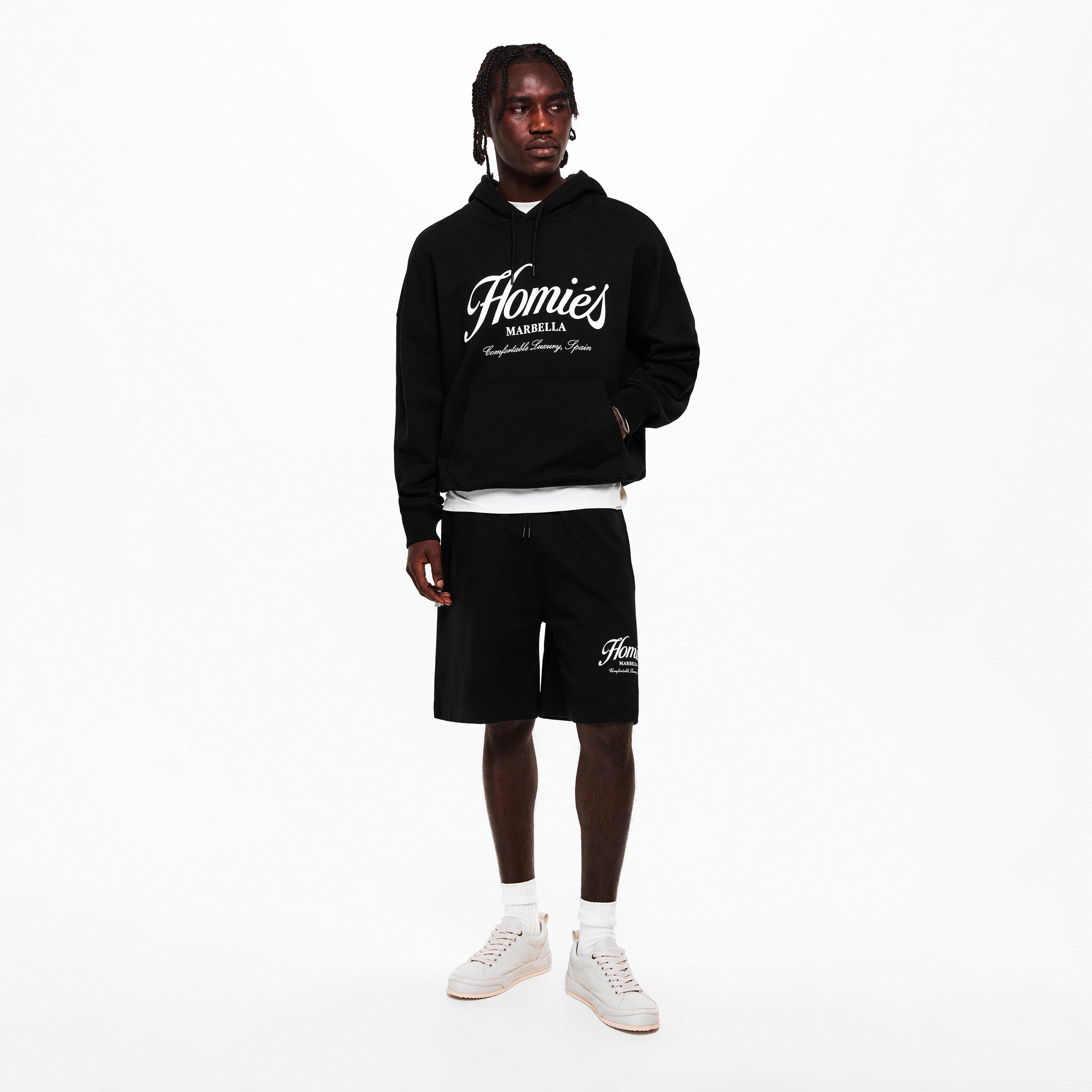 Homies Marbella | HOMIES ESSENTIALS HOODIE BLACK | Flannels