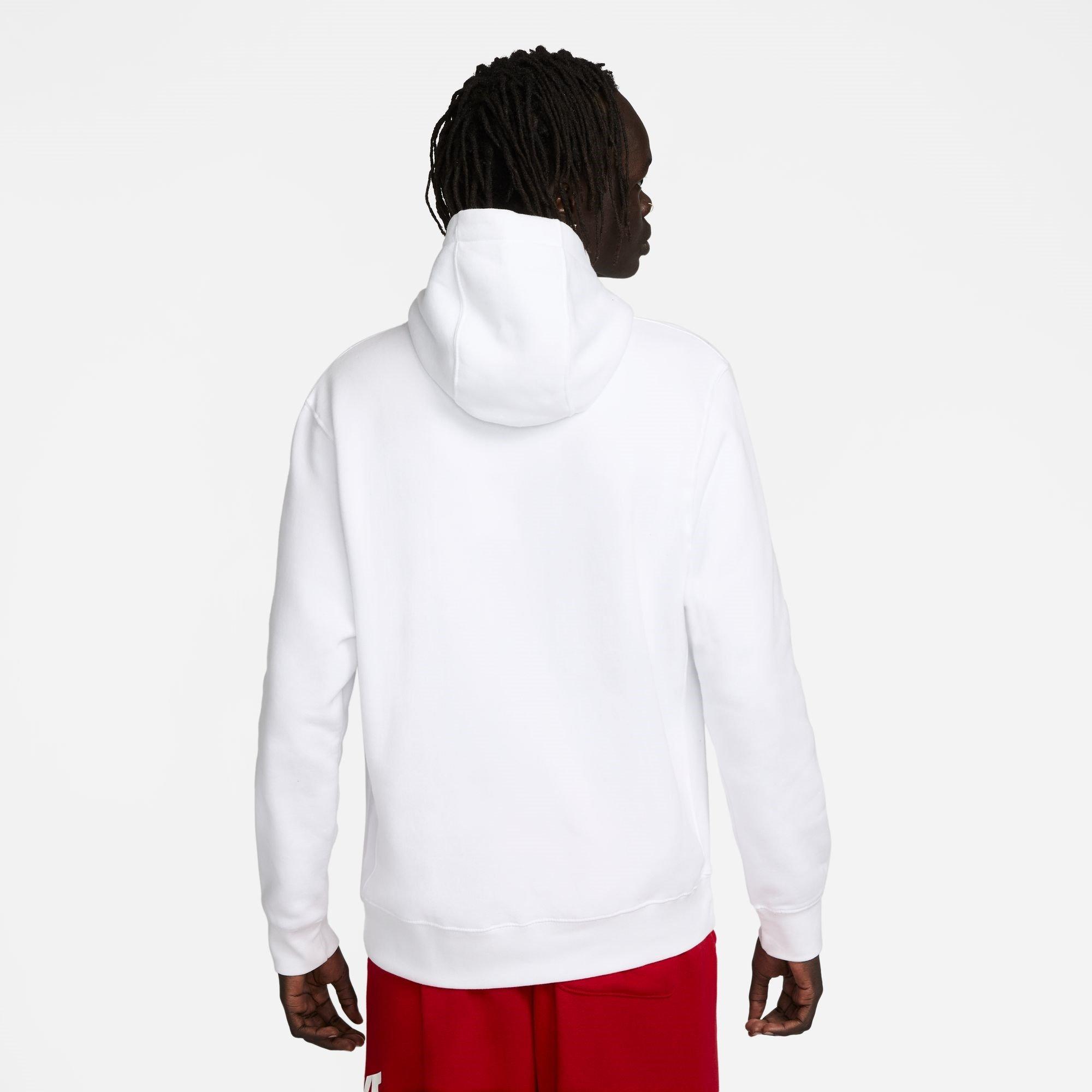 White - Nike - Sportswear Standard Issue Men's Fleece Pullover Hoodie - 2