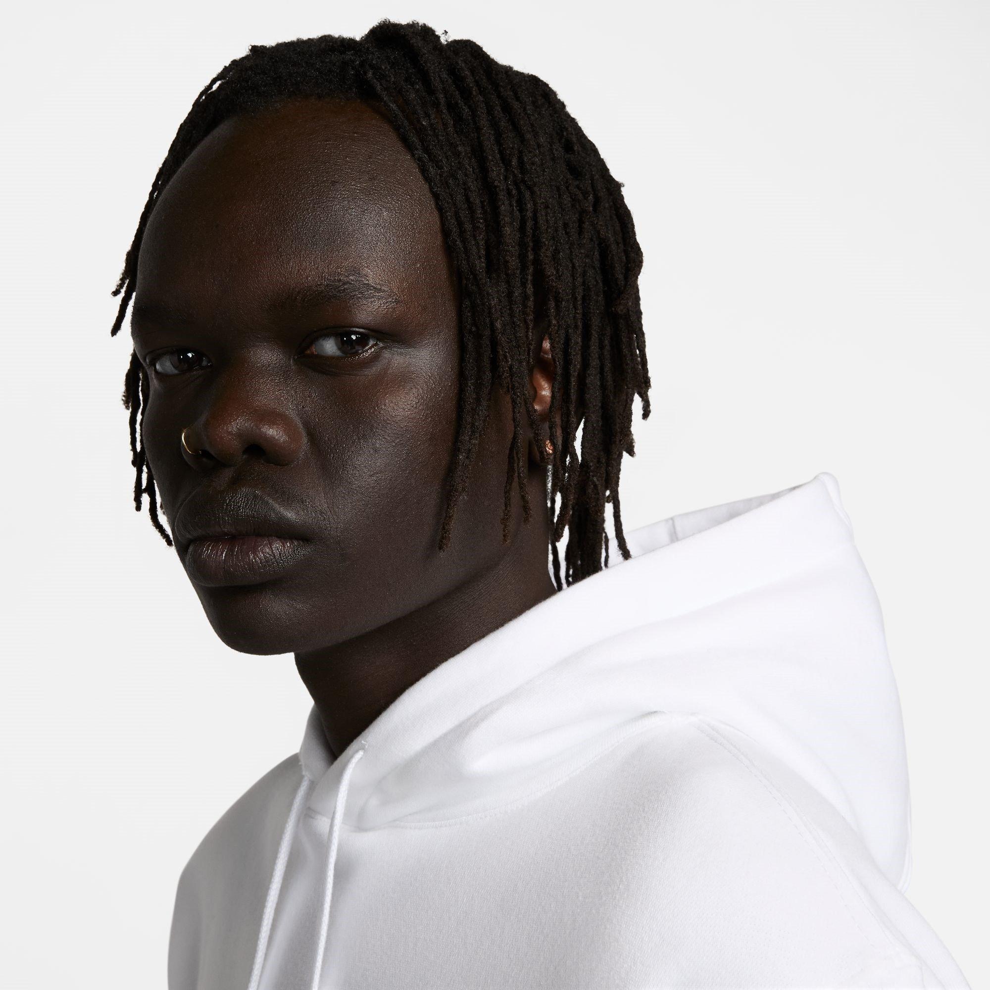 White - Nike - Sportswear Standard Issue Men's Fleece Pullover Hoodie - 5