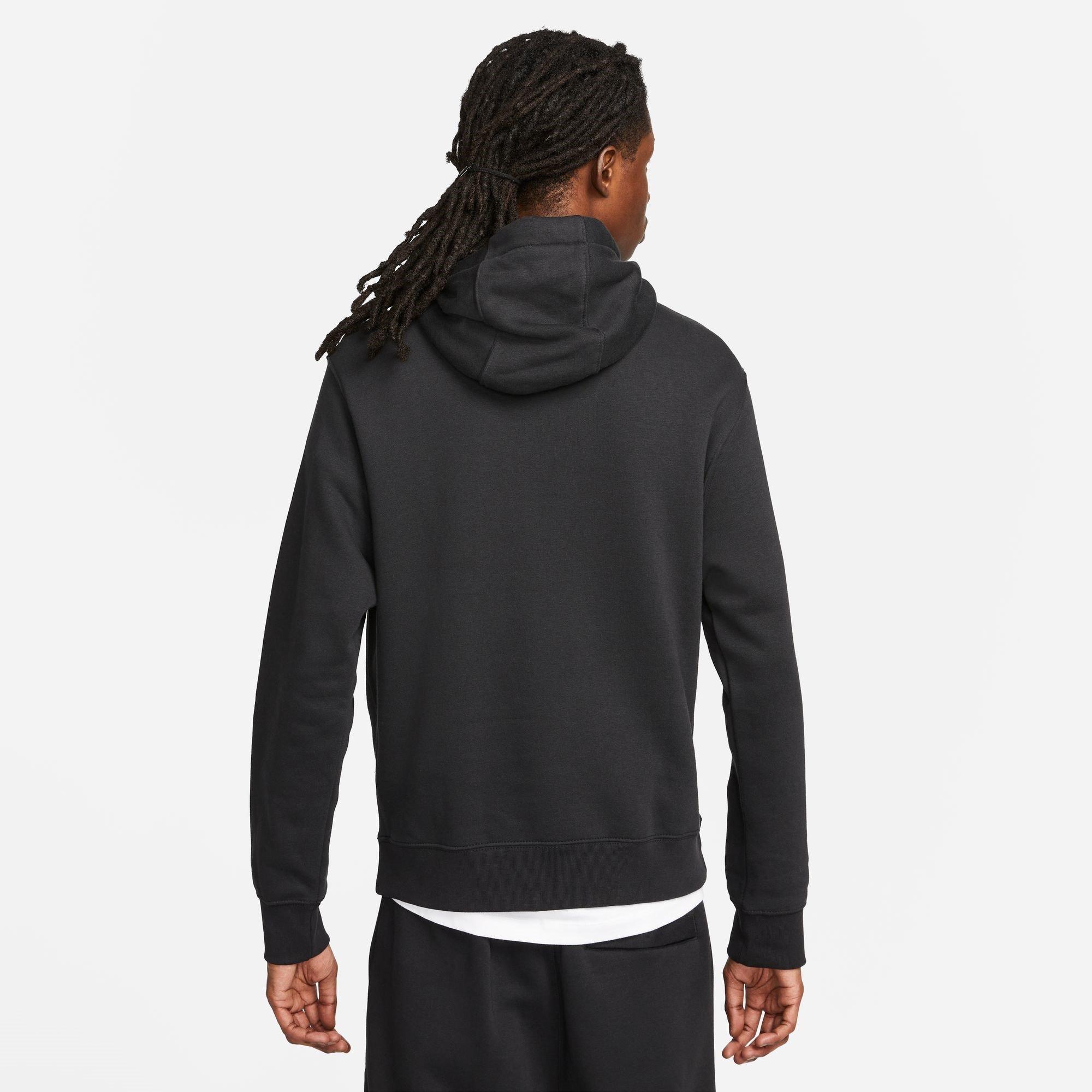 Schwarz - Nike - Sportswear Standard Issue Men's Fleece Pullover Hoodie - 2