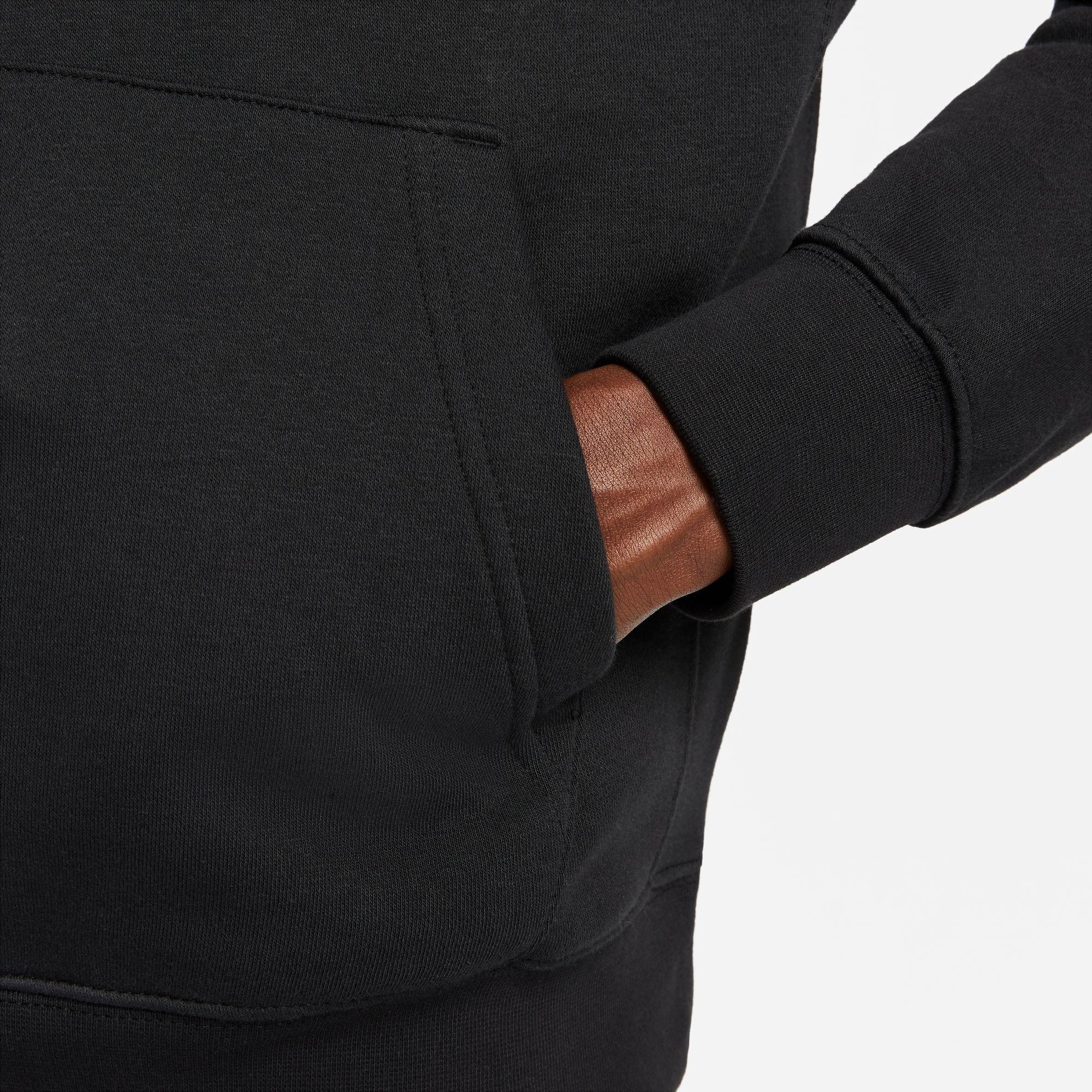 Schwarz - Nike - Sportswear Standard Issue Men's Fleece Pullover Hoodie - 4