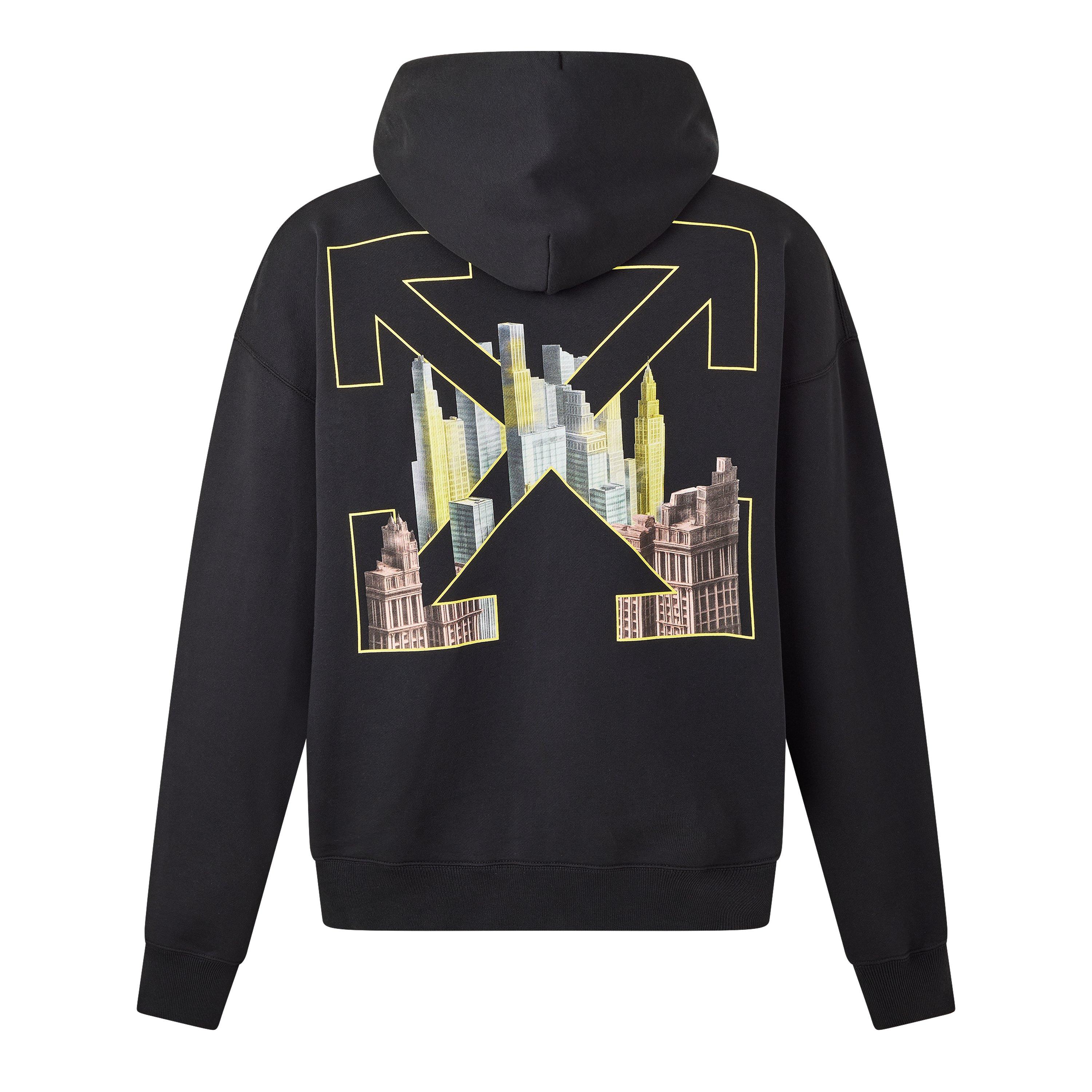 Black - Off White - Men's Palace Arrow Skate Overhead Hoodie - 2