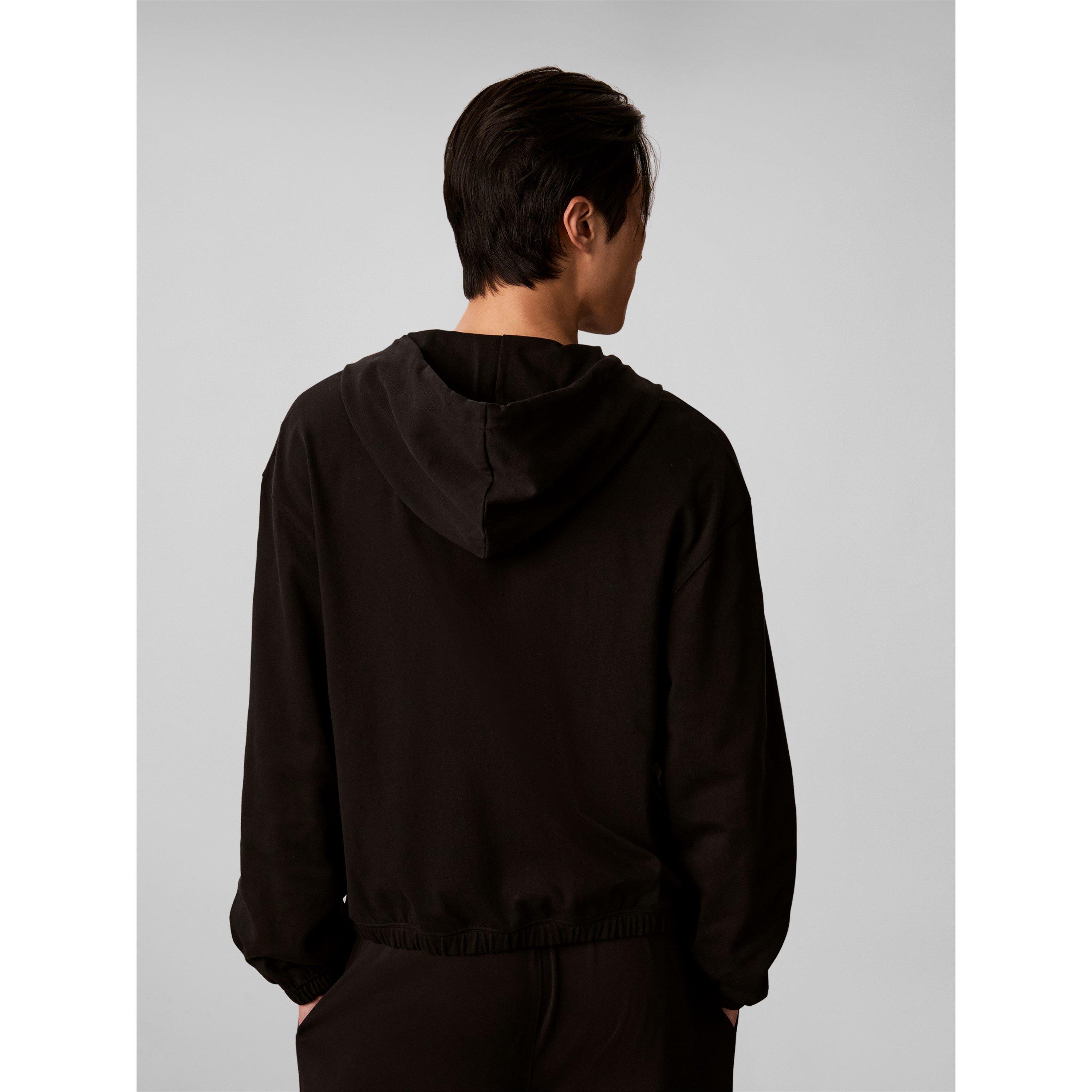 Black - Calvin Klein - Men's Icon Lounge Cotton Long-Sleeve Hoodie - 6