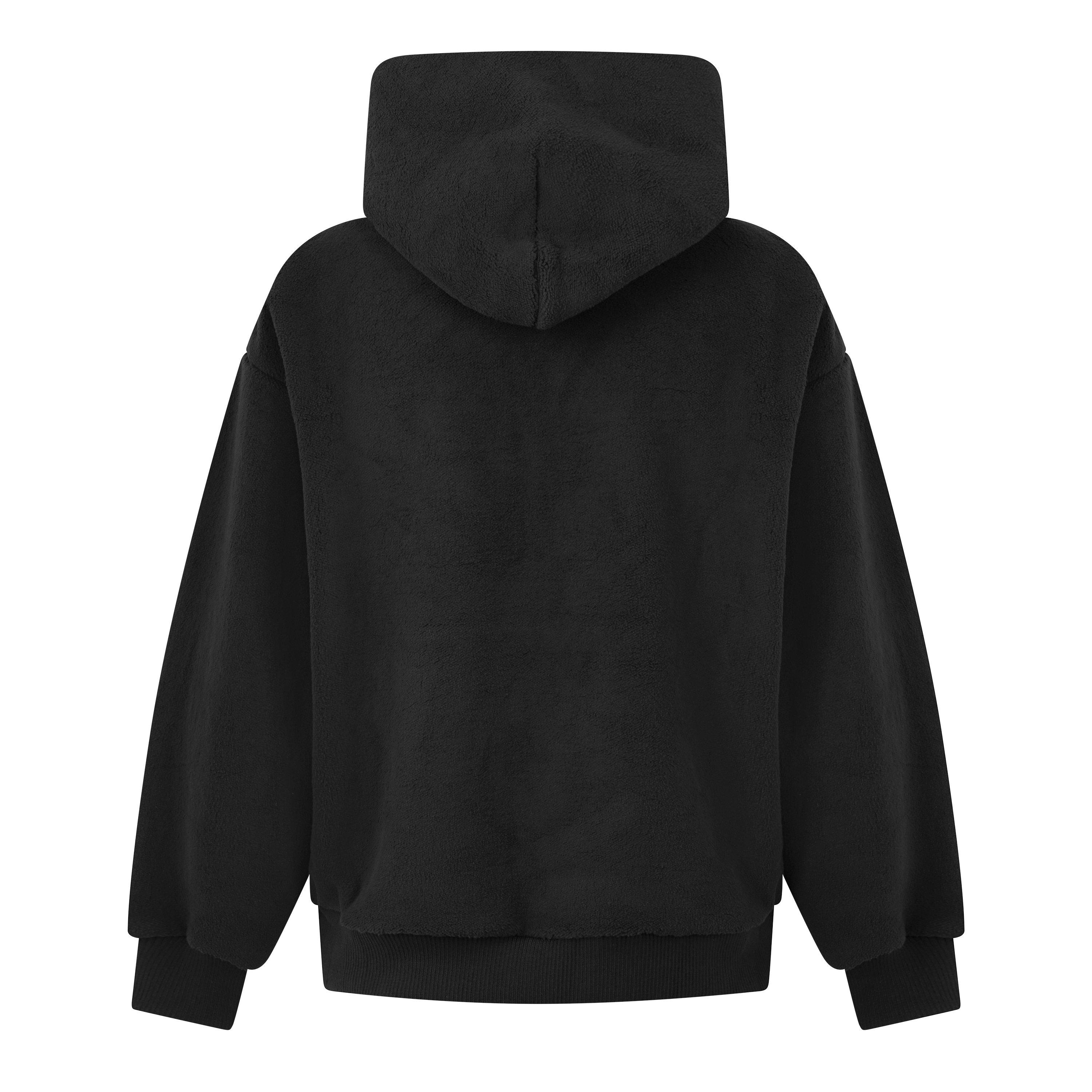 Black 001 - Boss - HBG Teddy Hoody Sn64 - 2