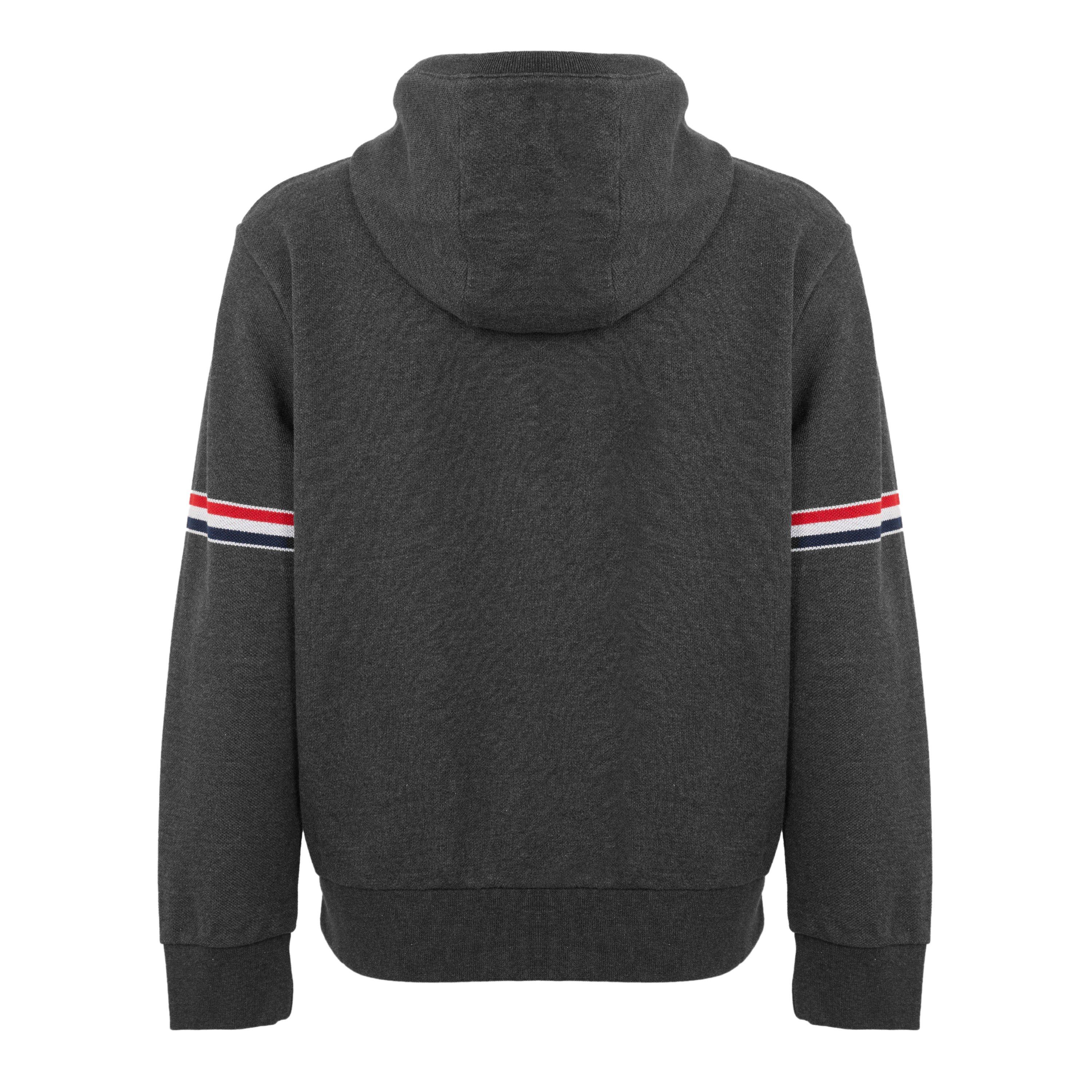 Charcoal - Thom Browne - TB Zp Through Hoodie Sn64 - 2