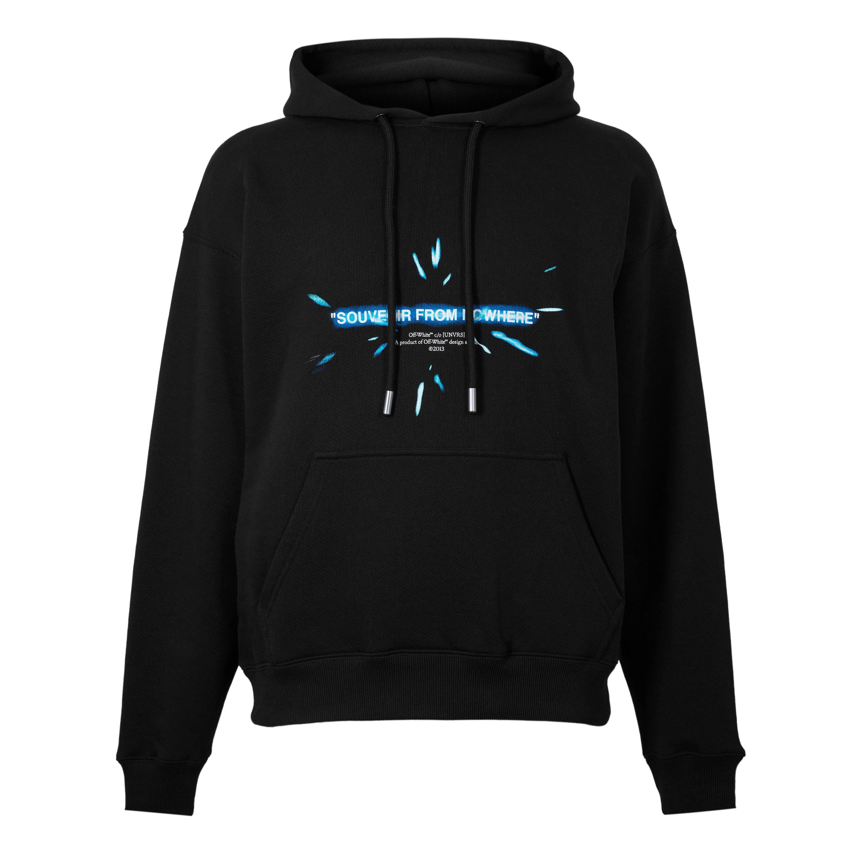 Black/Blue - Off White - Men's UNVRS Overhead Hoodie - 1