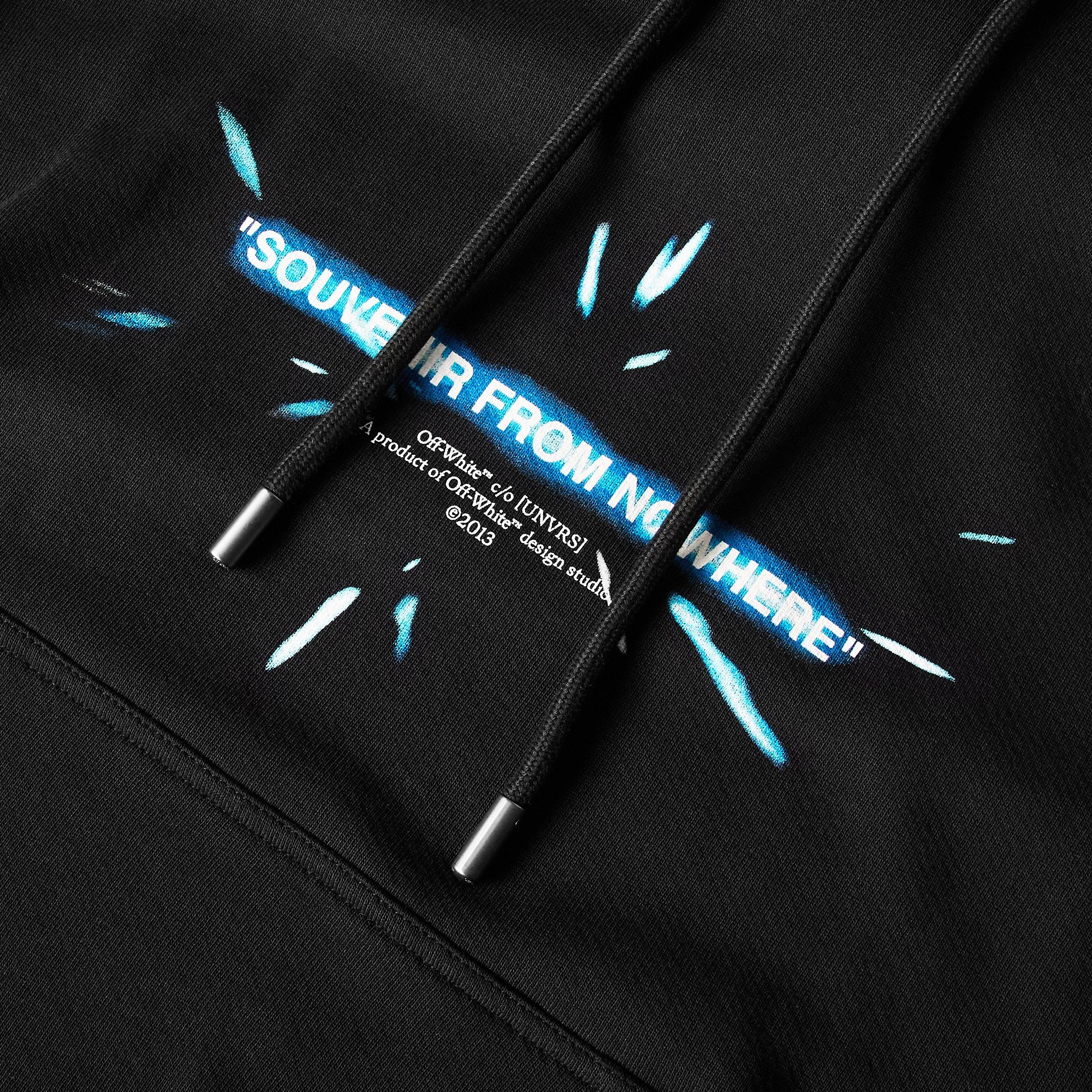Black/Blue - Off White - Mens x [UNVRS] Lightspeed Hoodie - 3