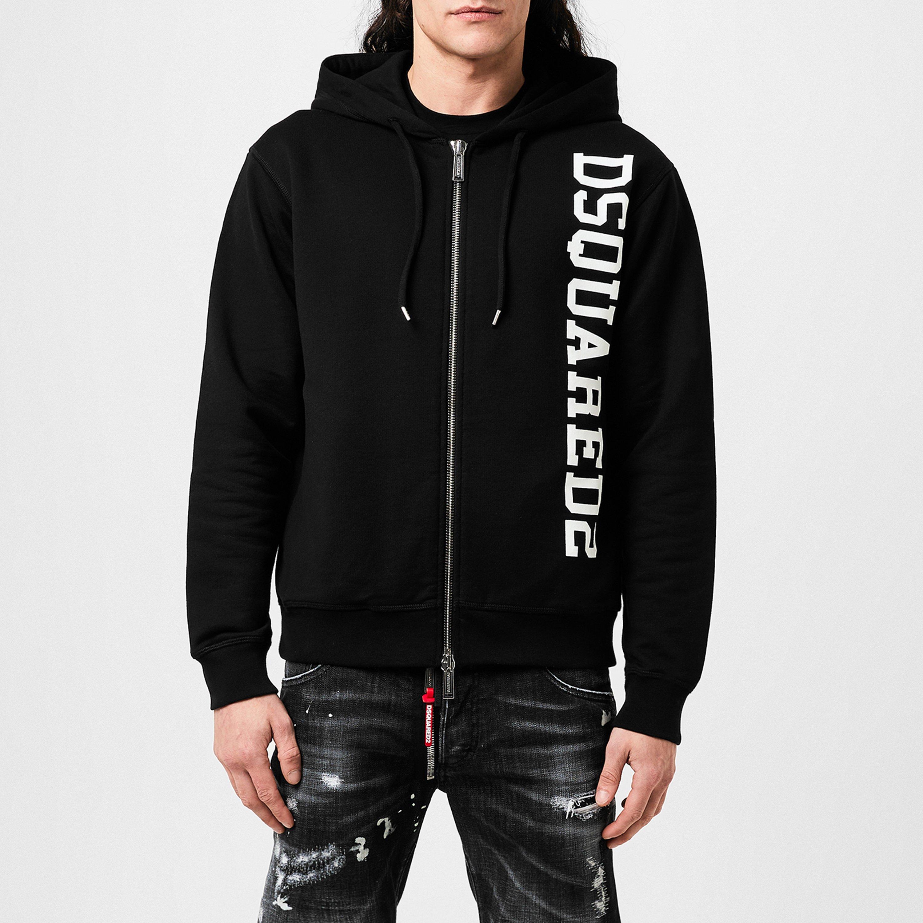DSquared2 | Logo Print Zip Hoodie | Zip Hoodies | Cruise Fashion