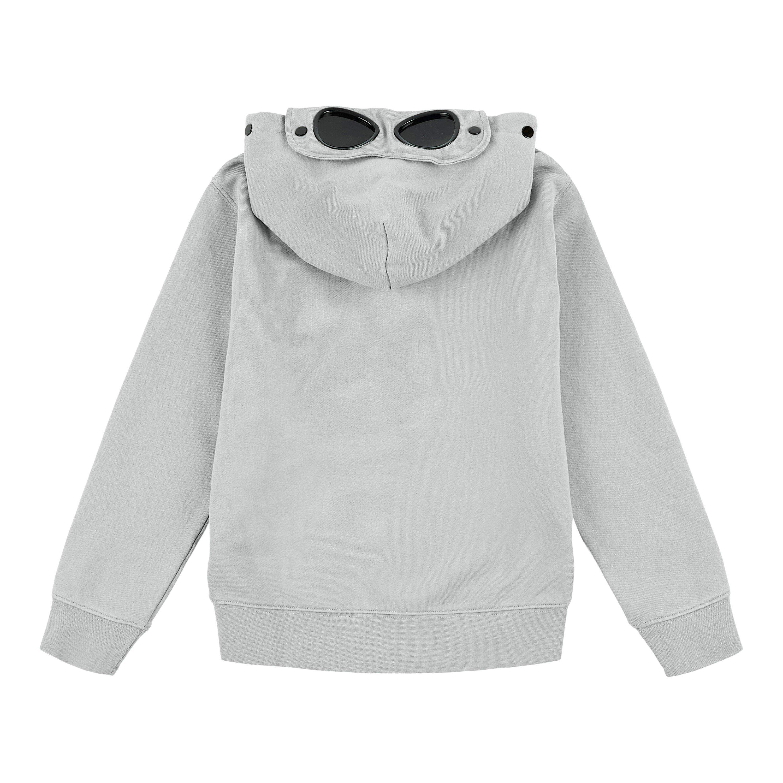 Grey Mel 60901 - CP Company - Boys' Goggle Full-Zip Hoodie - 2