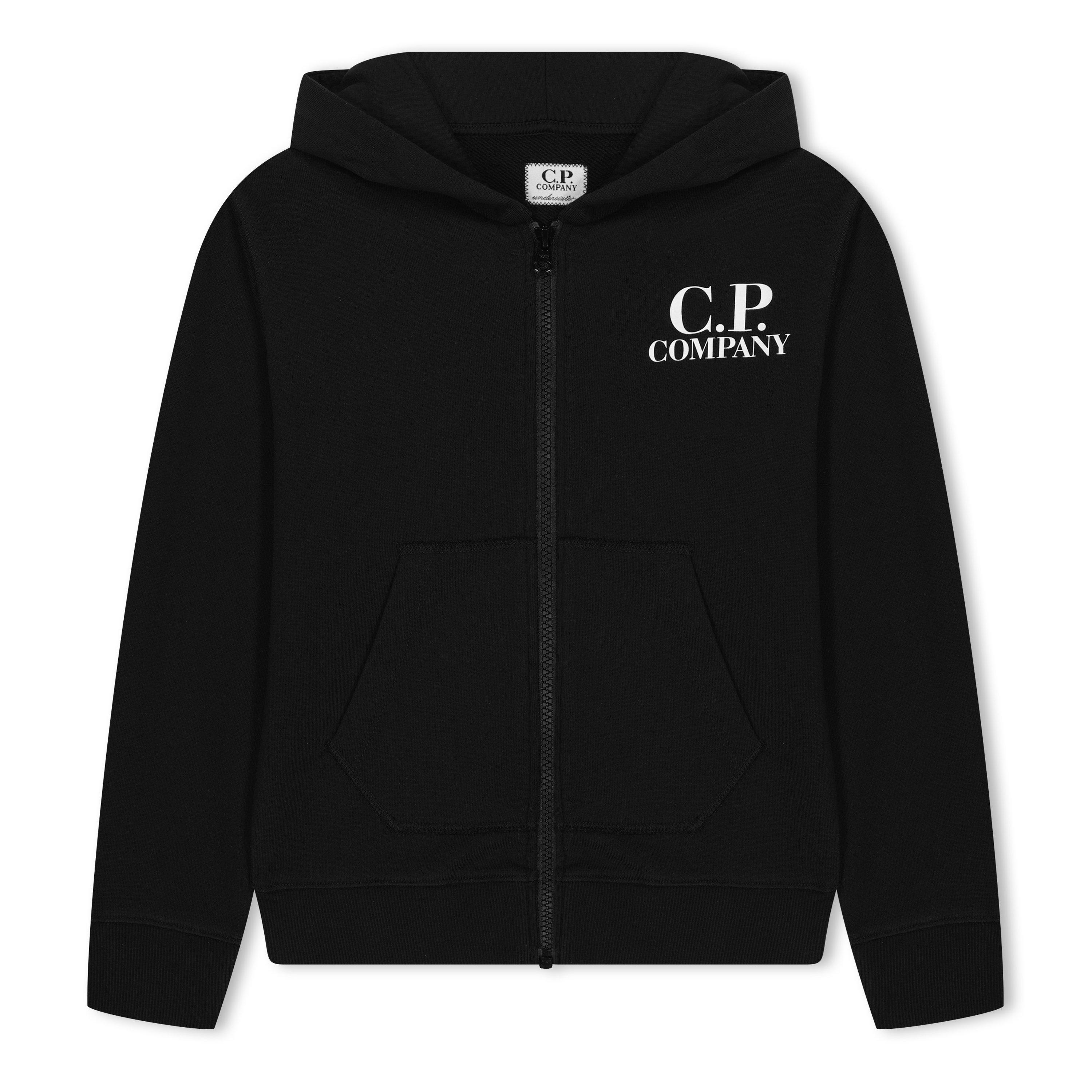 Black 60100 - CP Company - Boys' Goggle Full-Zip Hoodie - 1