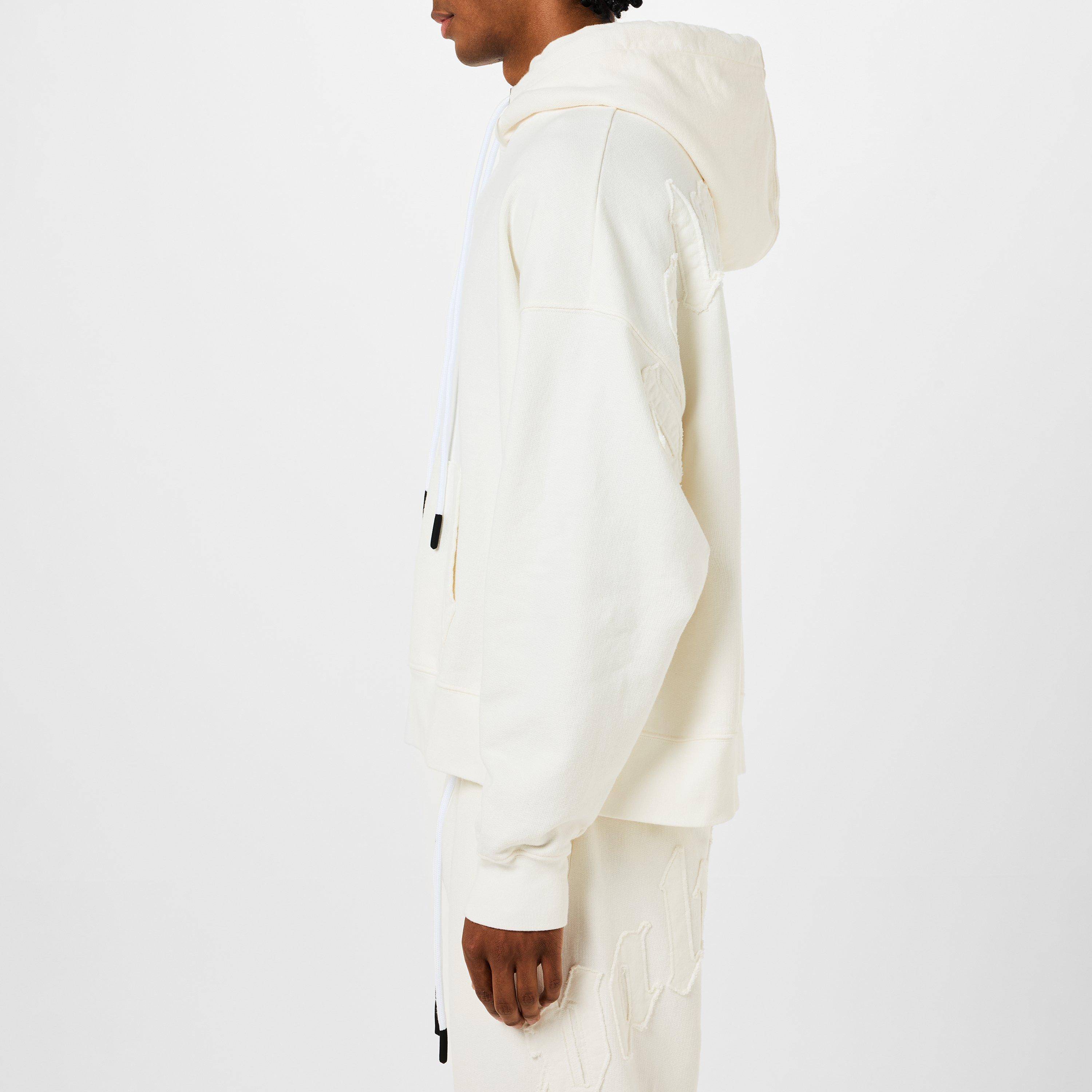 White/White - Palm Angels - Patch Hoodie - 2