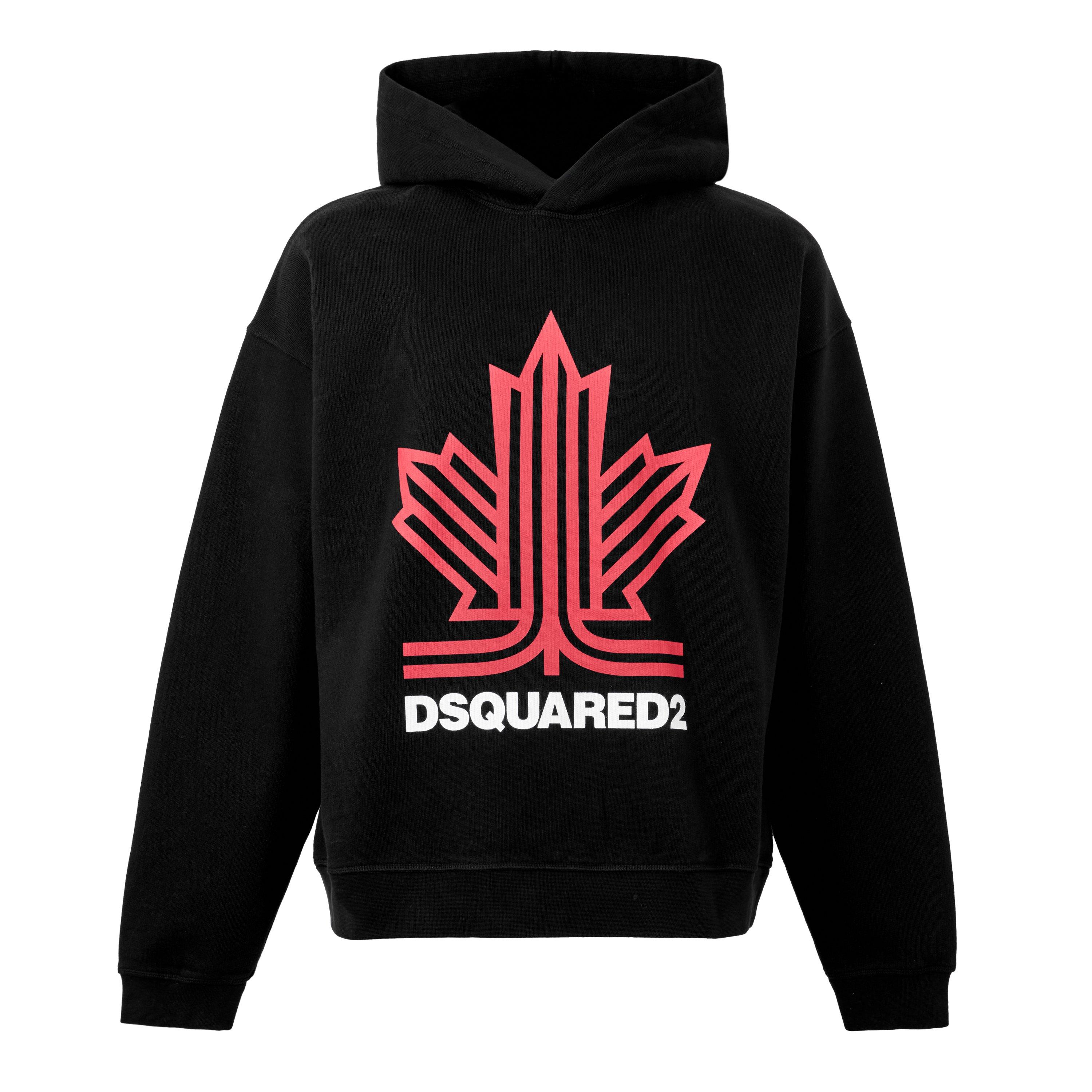 D2 Men's Black - Ski Leaf Relax Fit Hoodie, Man, : Large - Image 2