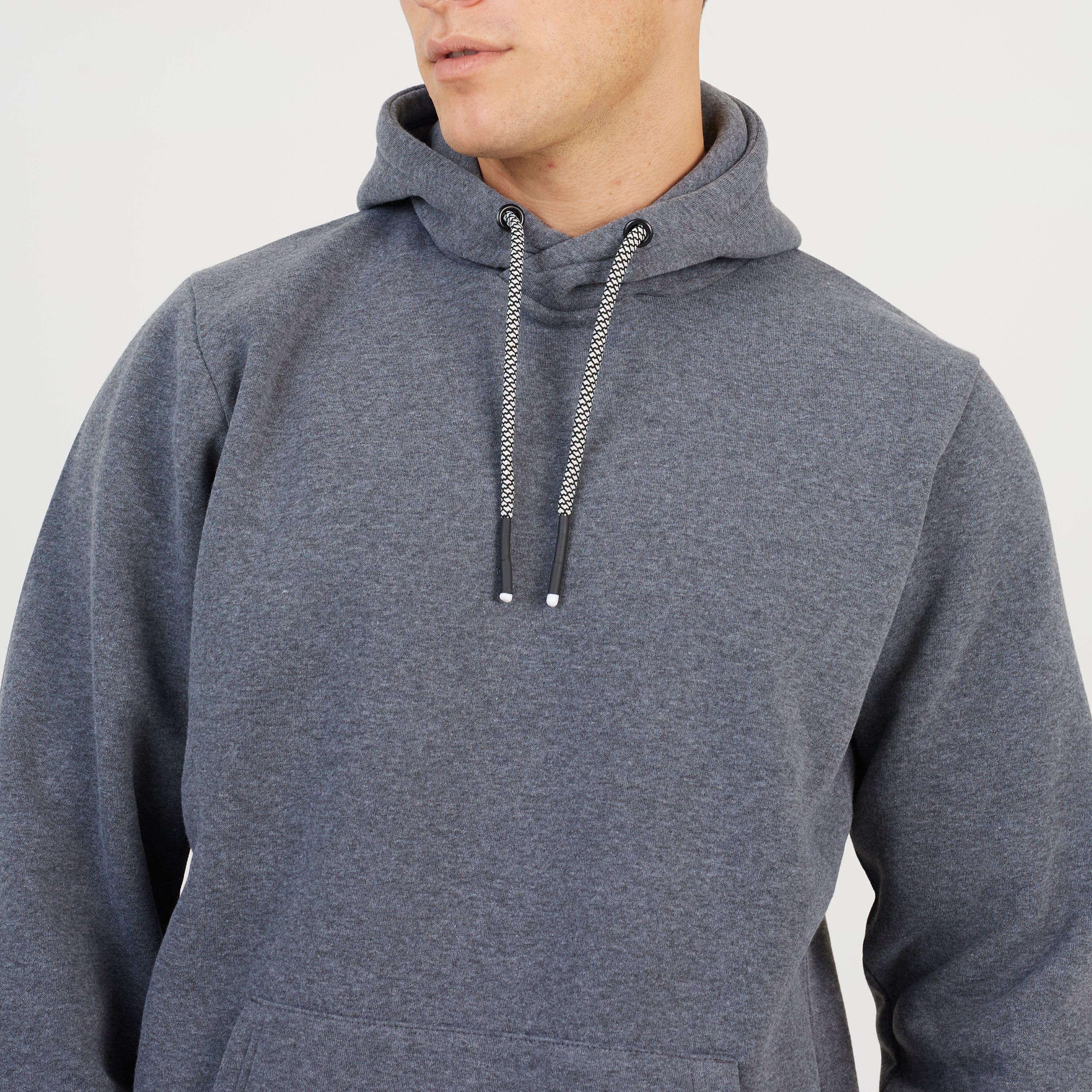 Holzkohle Melange - Brave Soul - Men's Cross Over Hood Overhead Hoodie - 3