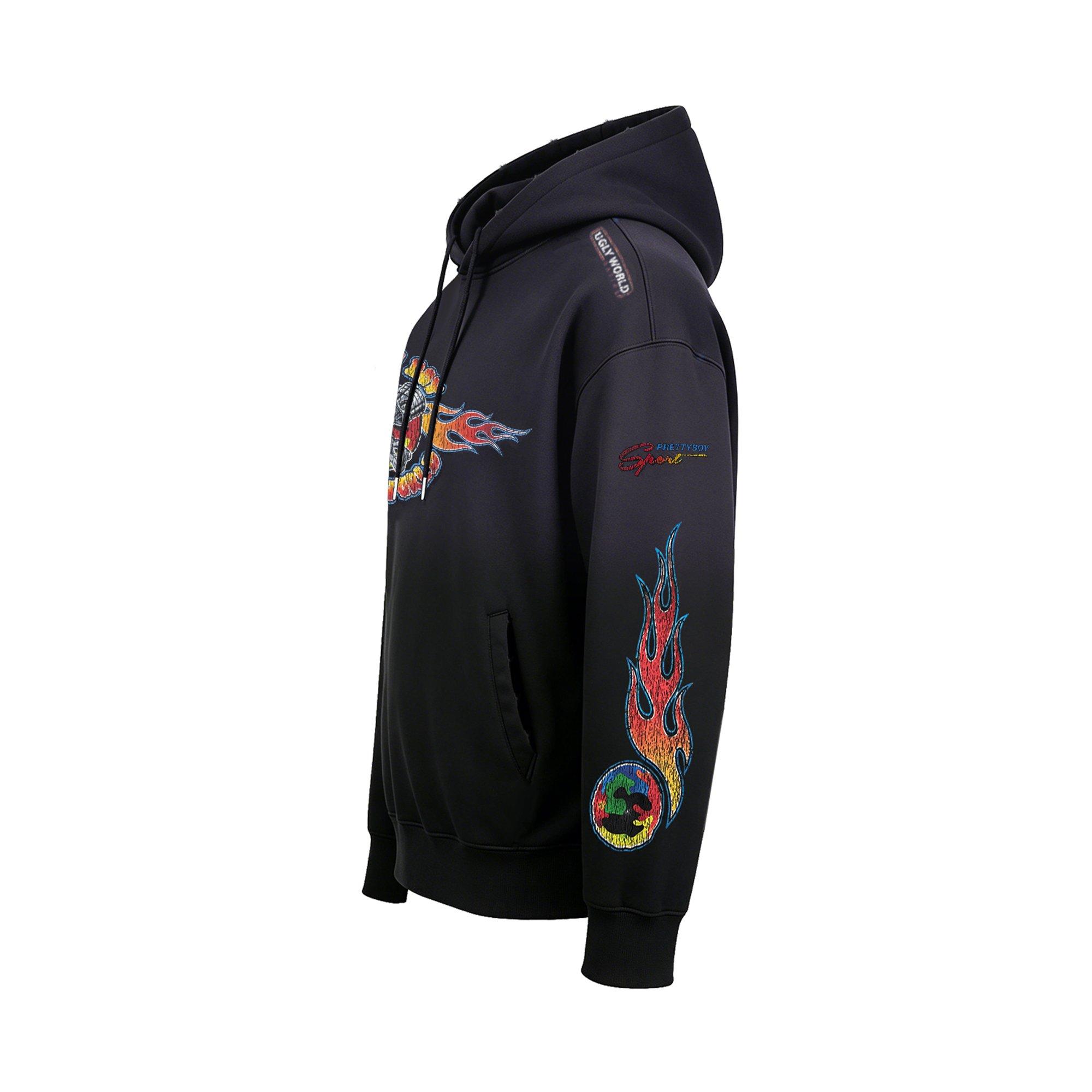 Wash Black - Pretty Boy Ugly World - PBUW Piston OTH Hoodie Mens - 2