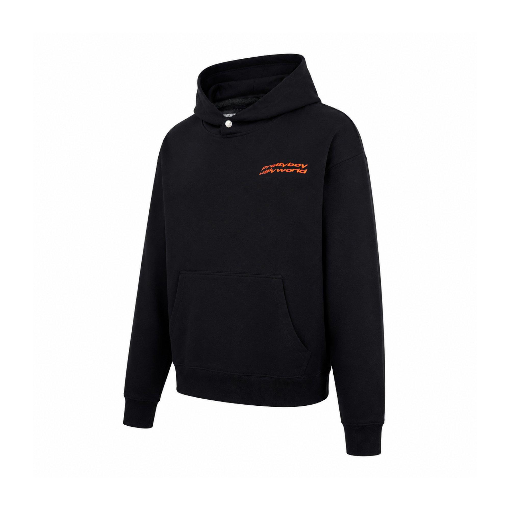 Black - Pretty Boy Ugly World - PBUW Bitcoin OTH Hood Mens - 2