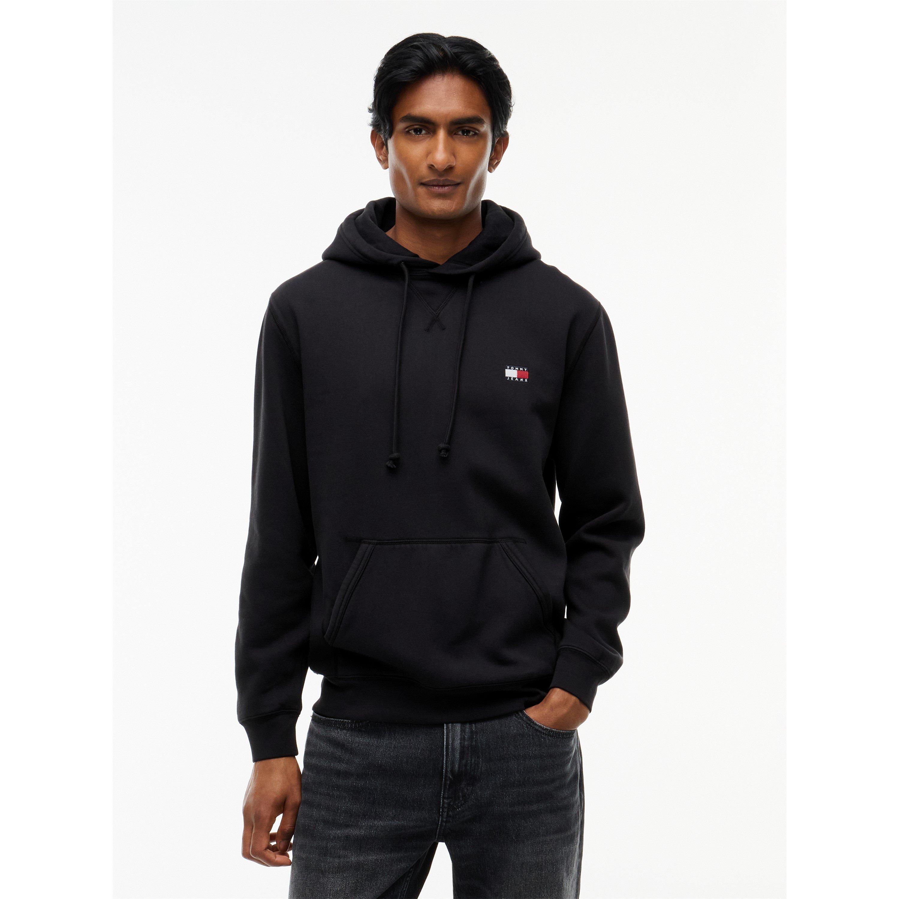Black - Tommy Jeans - Men's Badge Cotton Over-the-Head Hoodie - 2