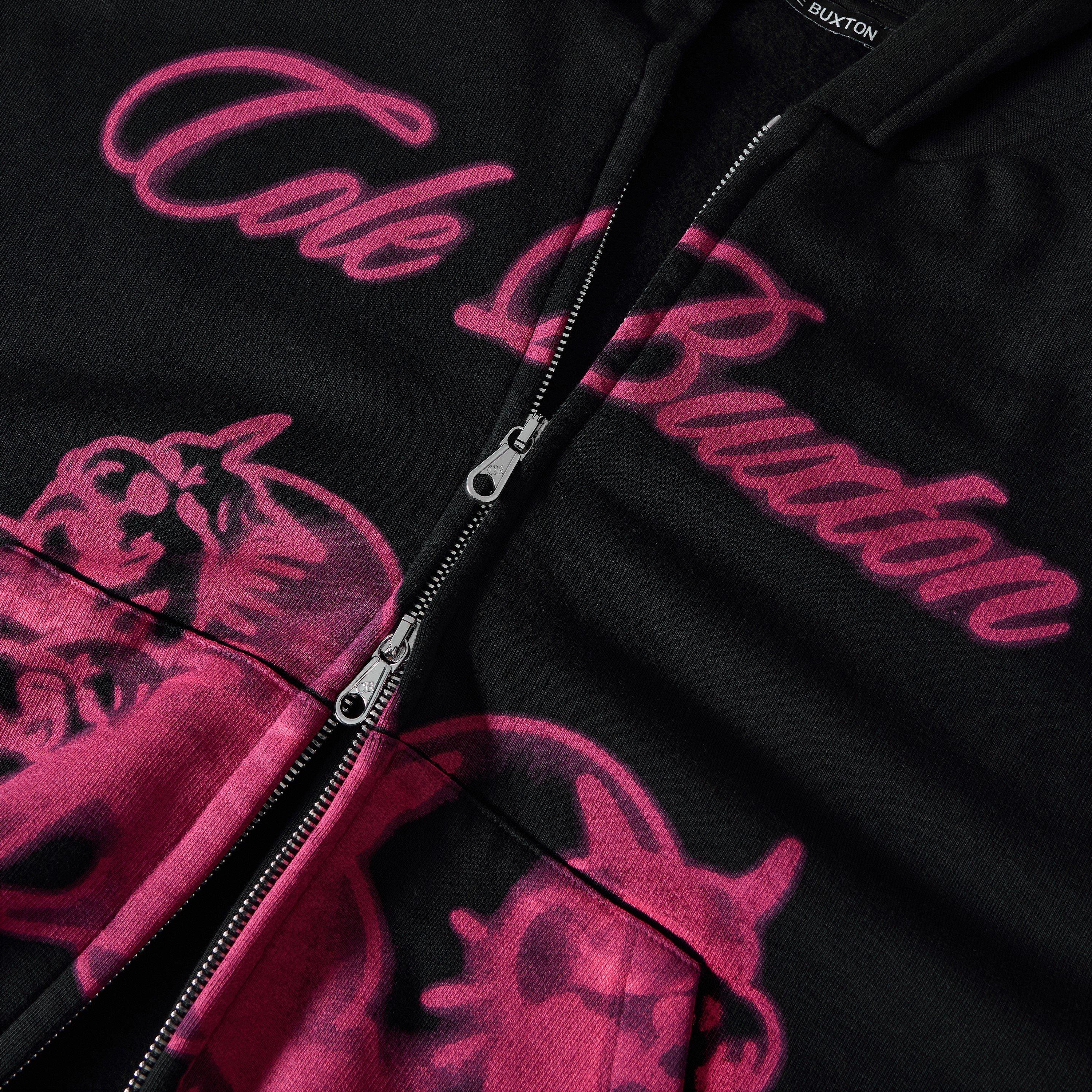 Black/Pink - Cole Buxton - Men's Bull Dog Zip Hoodie - 3
