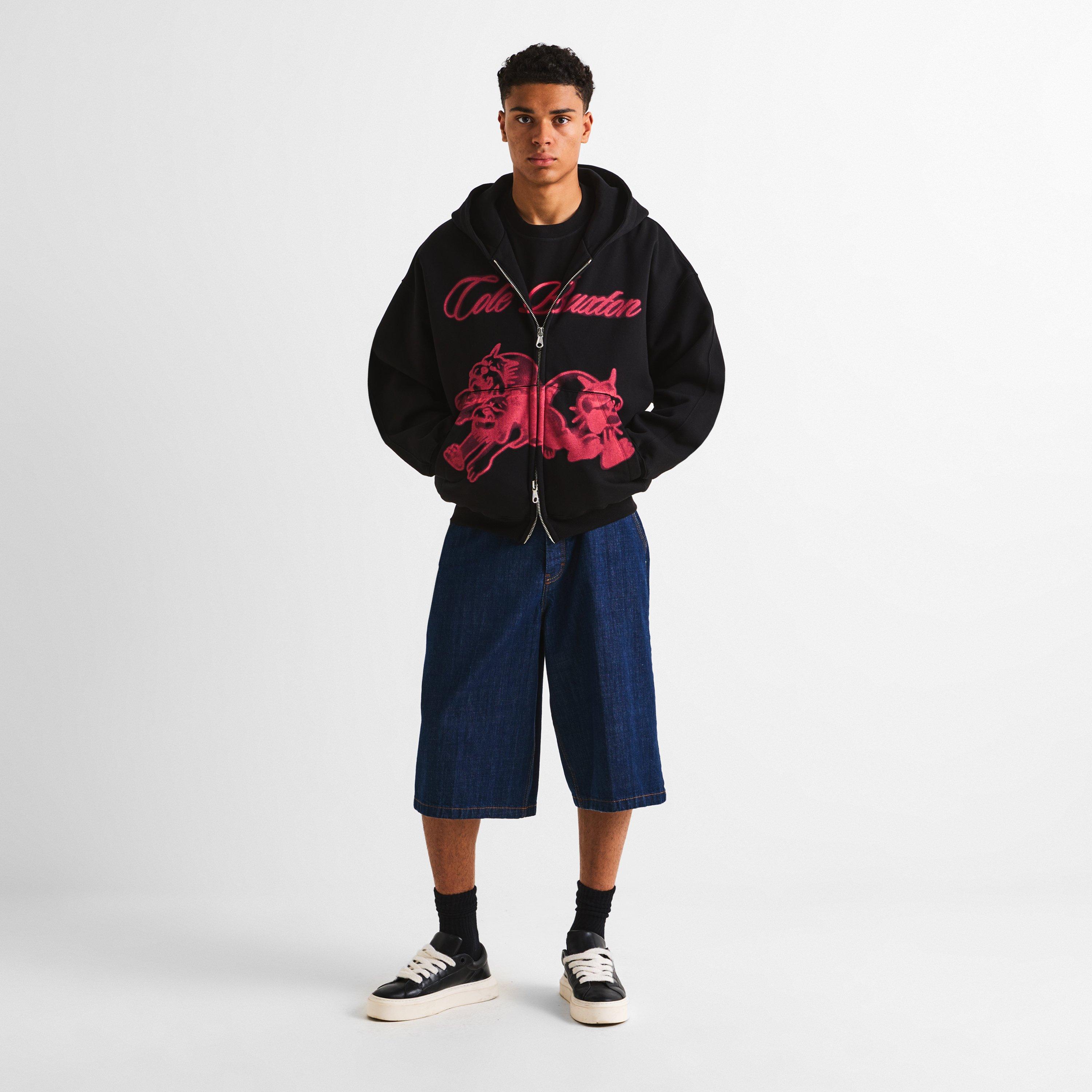 Black/Pink - Cole Buxton - Men's Bull Dog Zip Hoodie - 6