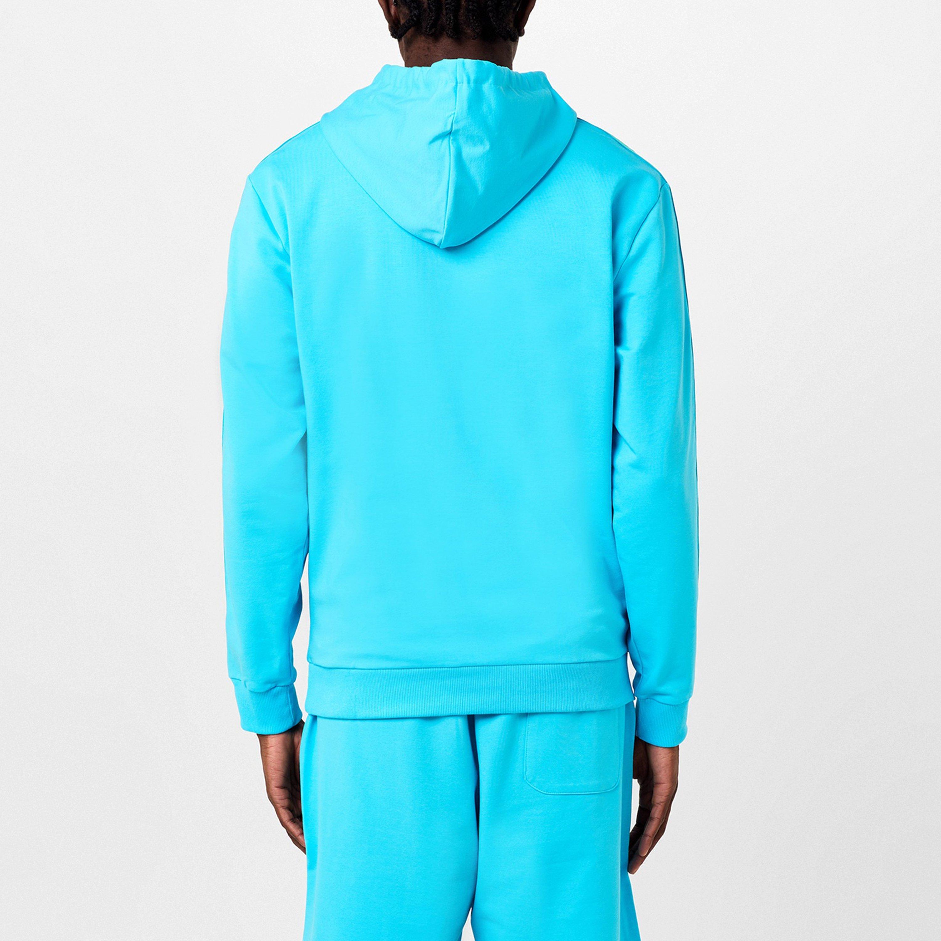 Light Blue - Moschino - Men's Drawstring Hoodie - 3