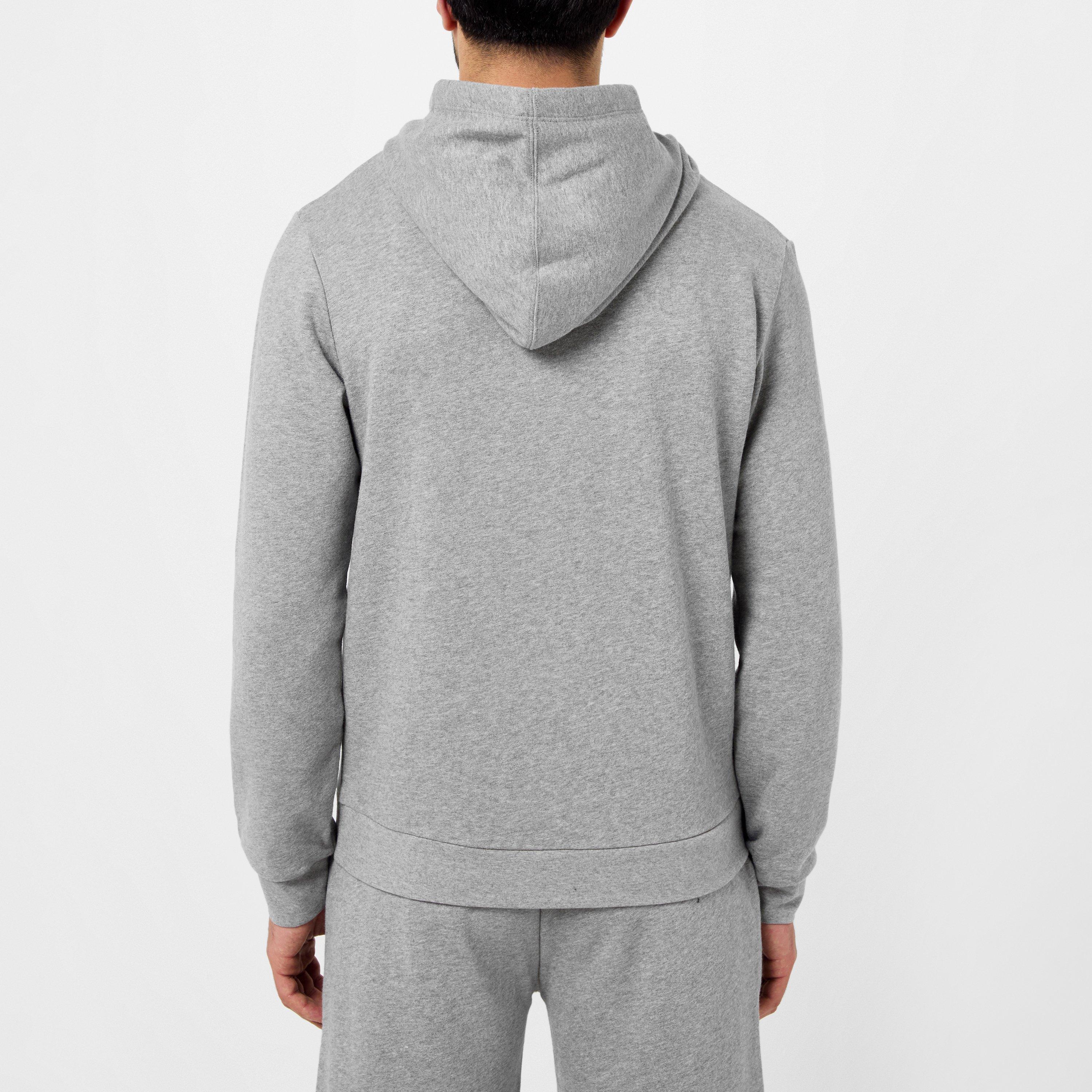Grey - Boss - Men's Ticino Limited Logo Print Hoodie - 4