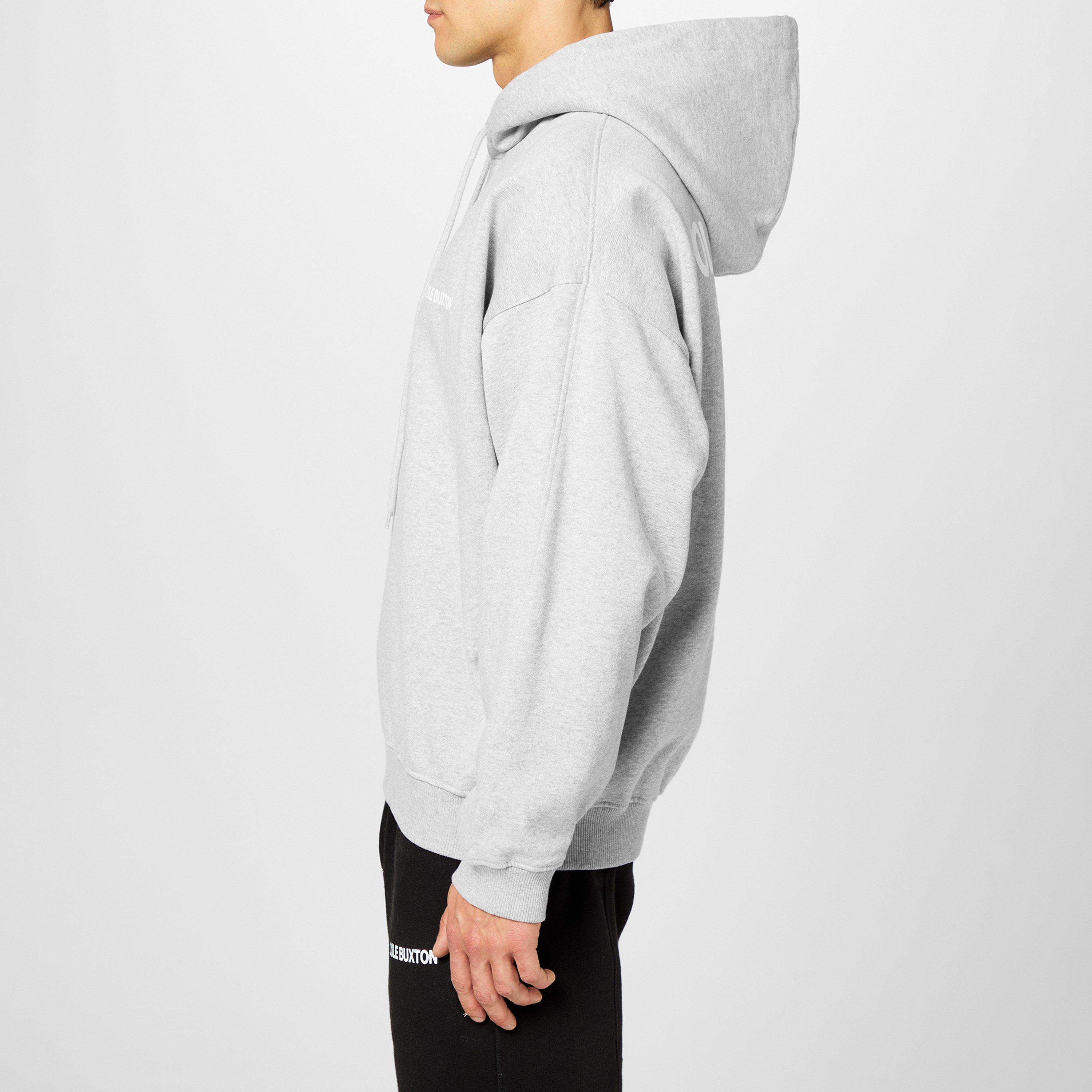 Light Grey Marl - Cole Buxton - Men's Logo Cotton Sportswear Hoodie - 5
