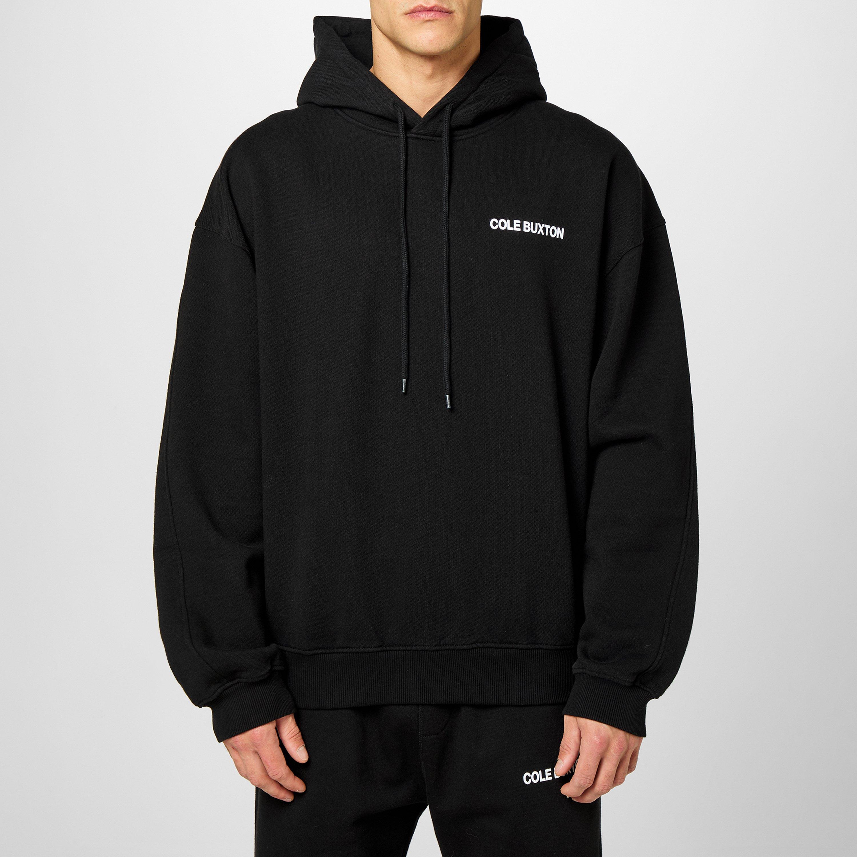 Black - Cole Buxton - Men's Logo Cotton Sportswear Hoodie - 3