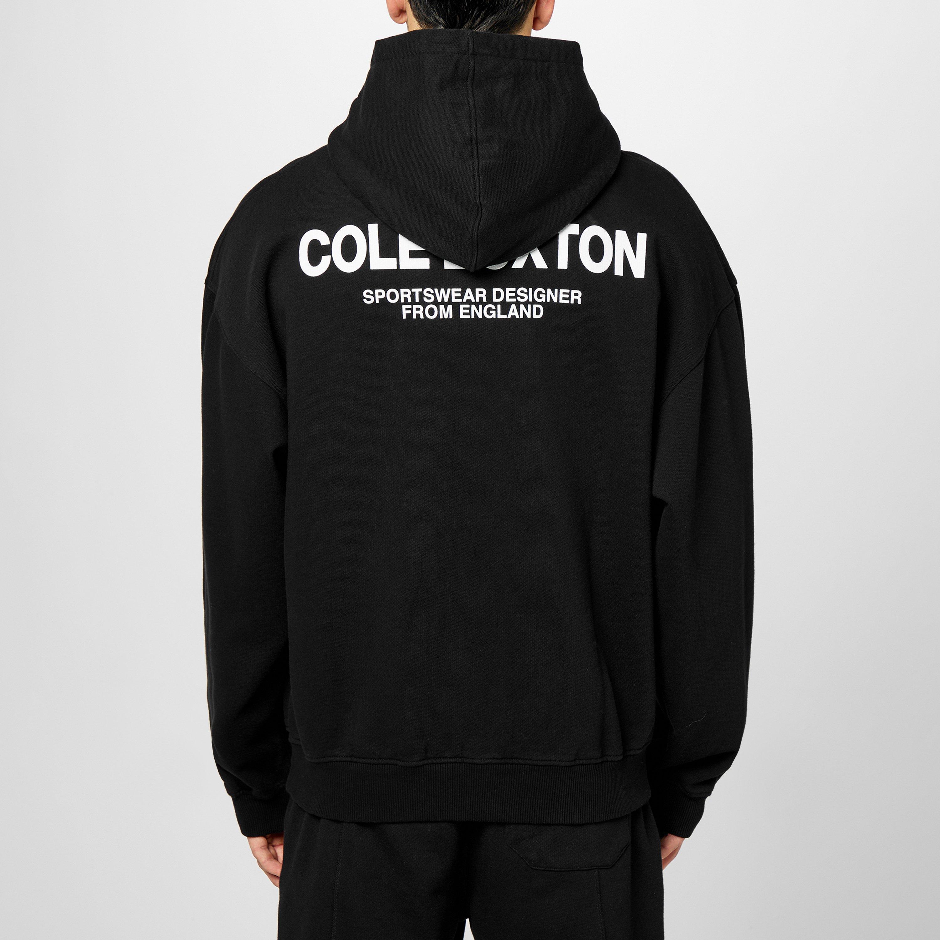 Black - Cole Buxton - Men's Logo Cotton Sportswear Hoodie - 4