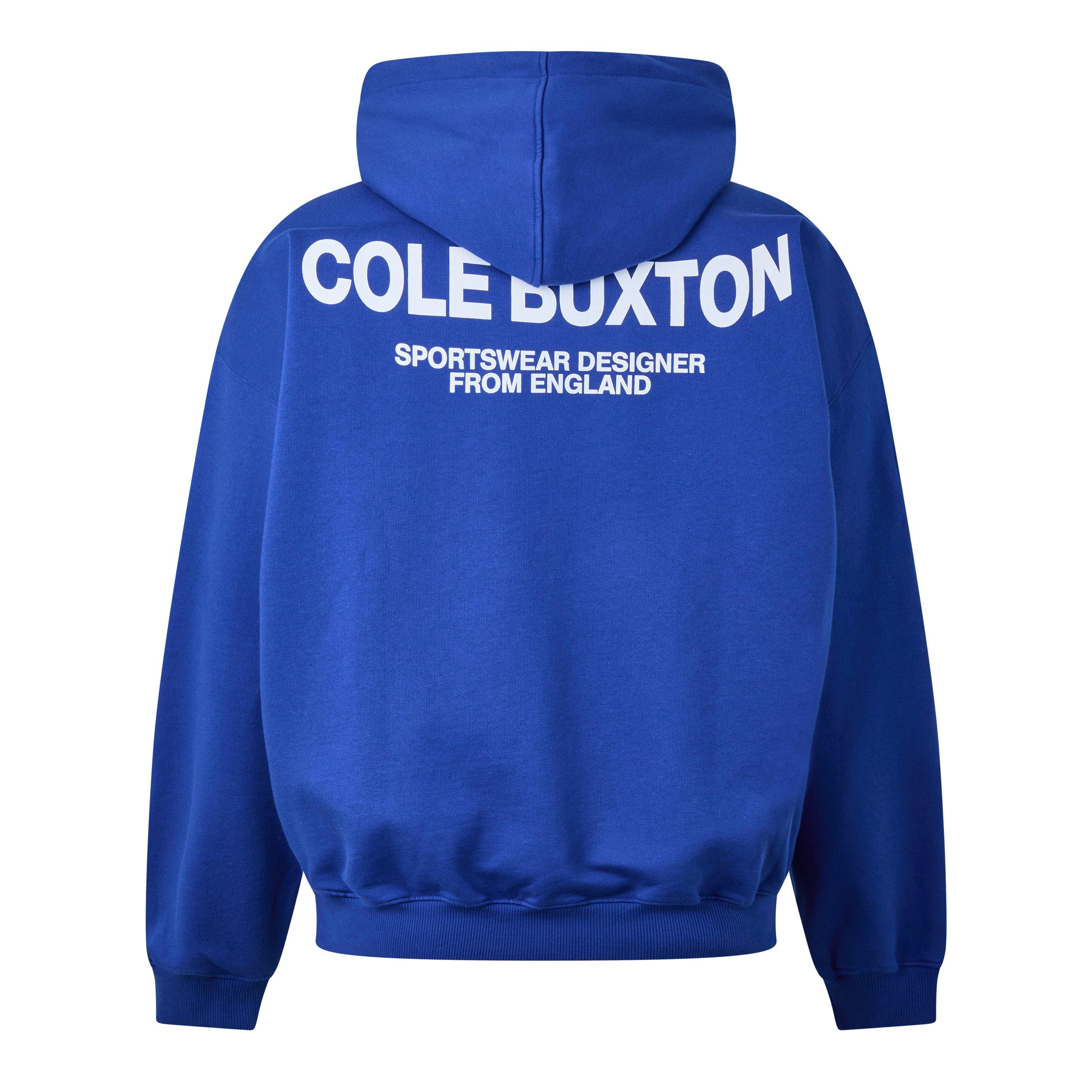 Cobalt Blue - Cole Buxton - Men's Logo Cotton Sportswear Hoodie - 6