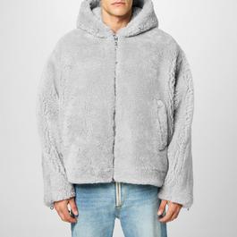 Cole Buxton Cb Hooded Shearling Jacket