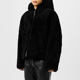 Cole Buxton Cb Hooded Shearling Jacket