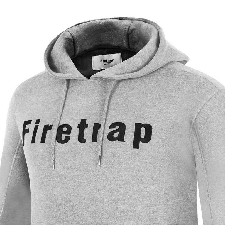 Marl gris - Firetrap - Mens Graphic Fleece Hoodie - 8