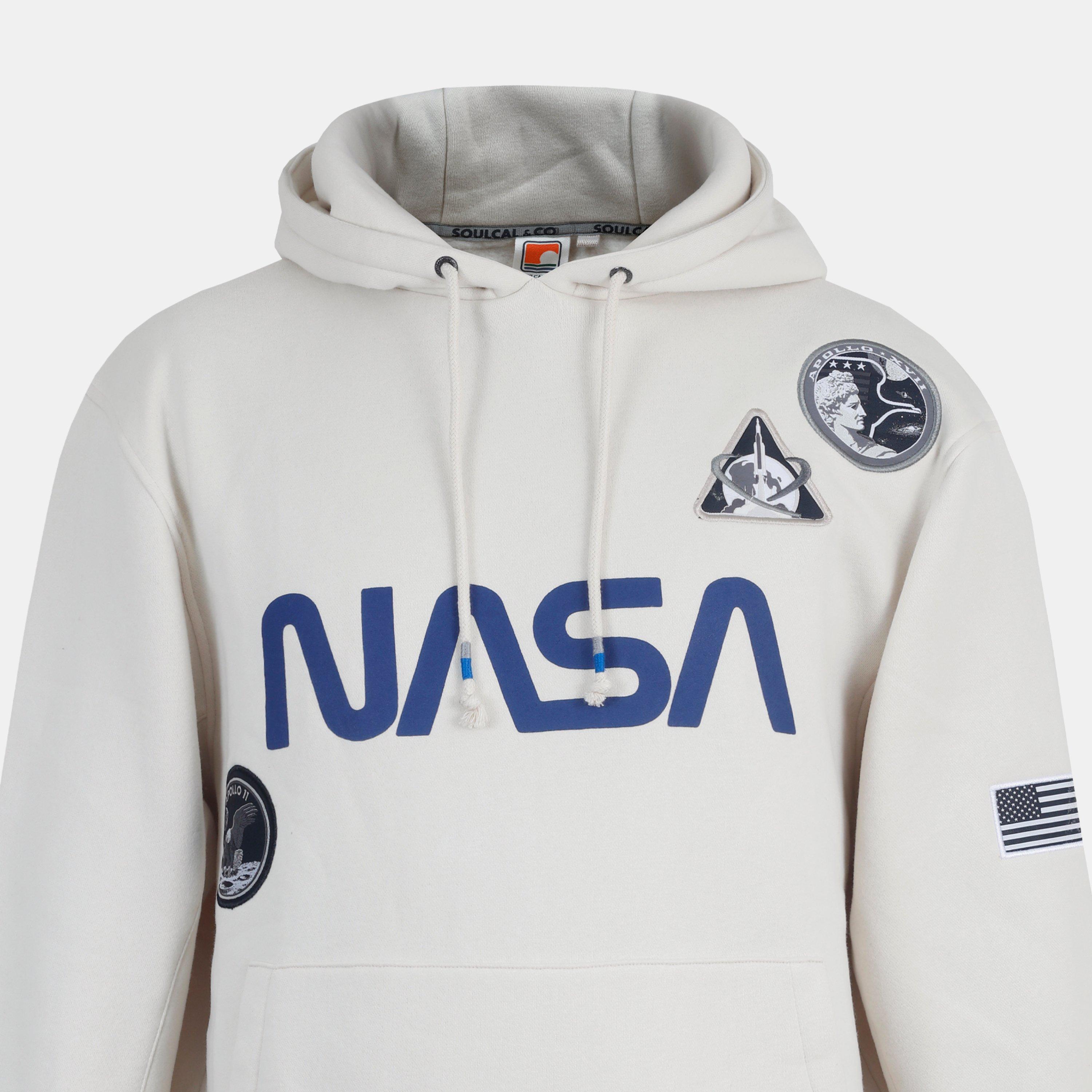 Gebroken wit - SoulCal - Mens Soul NASA Hoodie - 4