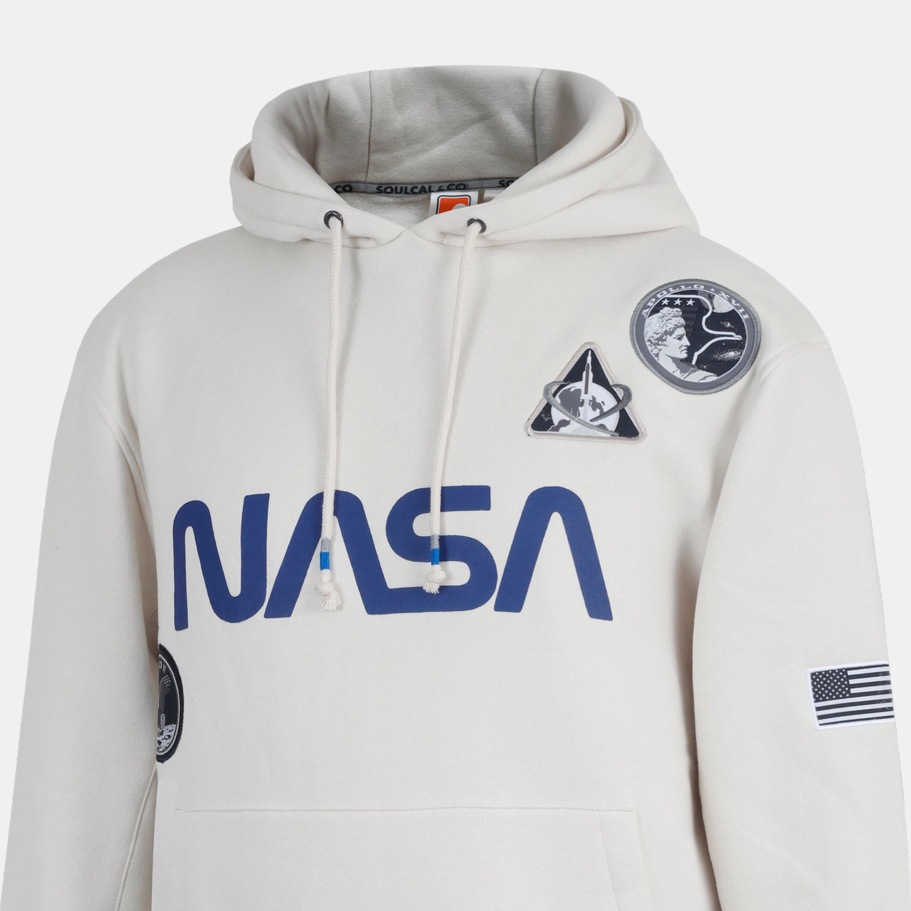 Gebroken wit - SoulCal - Mens Soul NASA Hoodie - 5