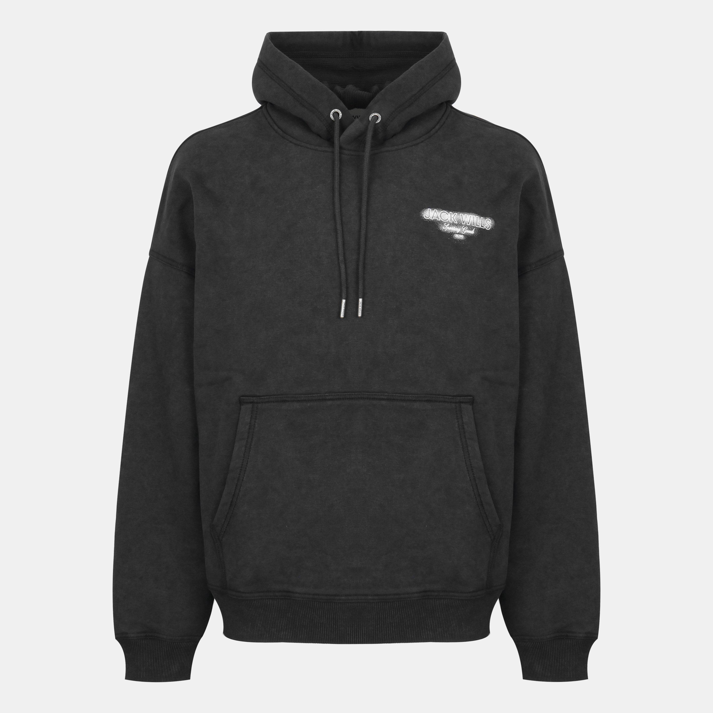 мъжко 's Script Cotton Long Sleeve Oversized Fit Hoodie